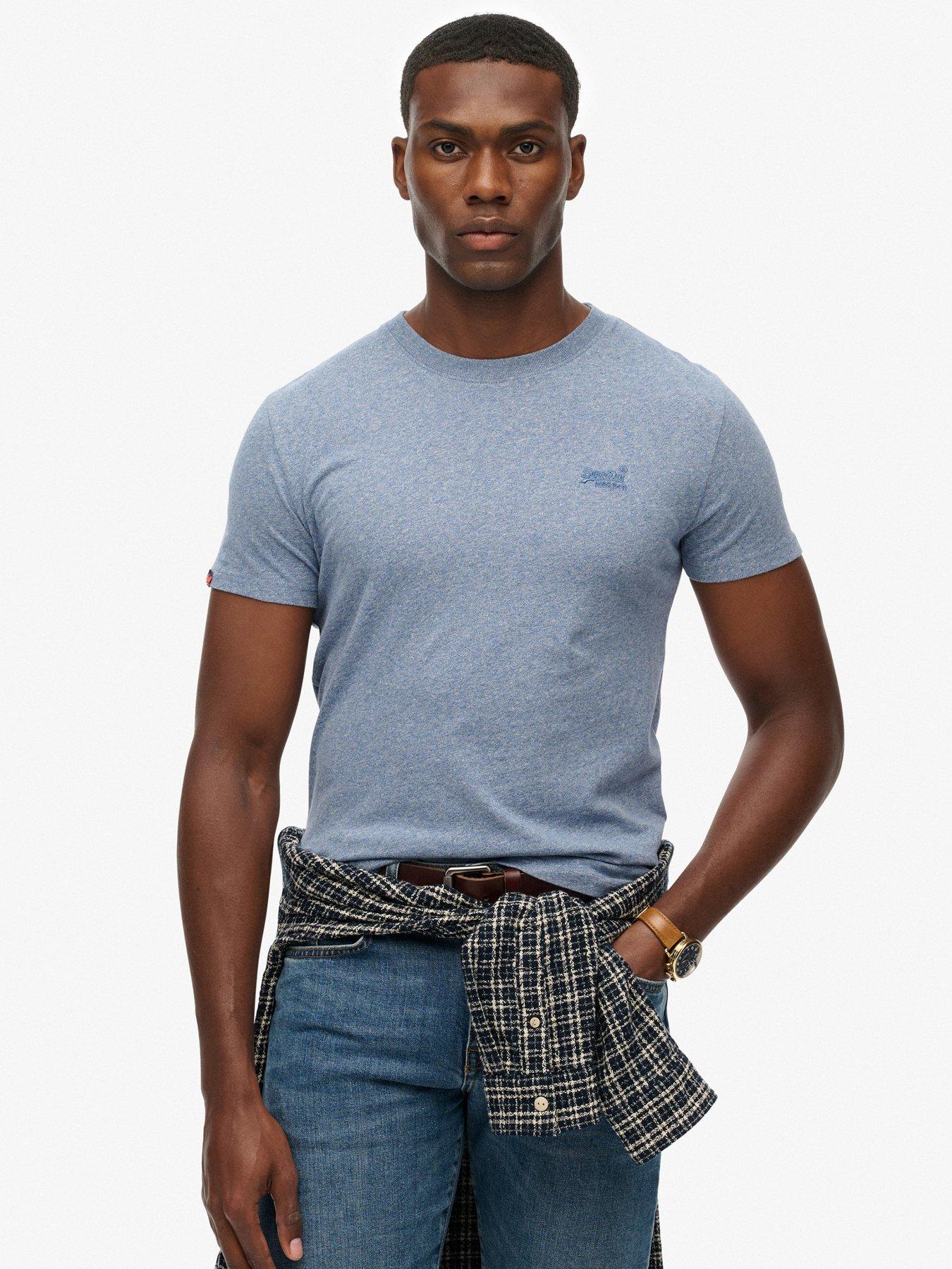 Superdry Essential Logo Slim Fit T-Shirt - Blue