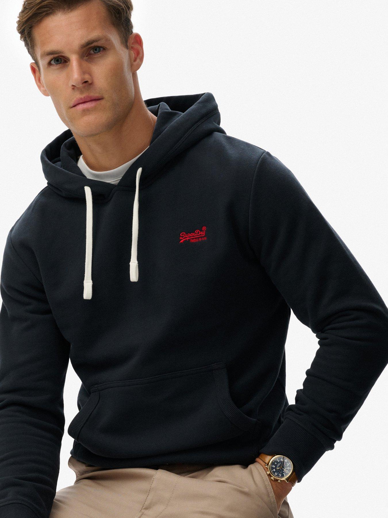 Image 4 of 5 of Superdry Essential Logo Classic Over Head Hoodie - Navy