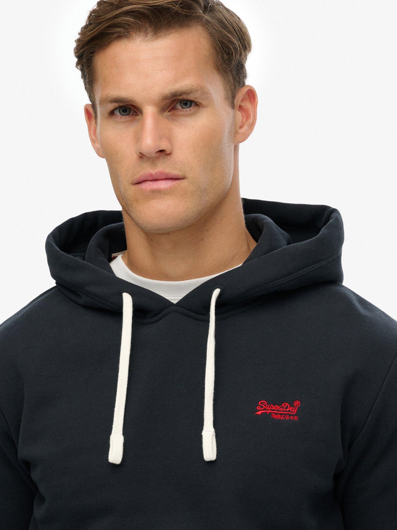 Image 5 of 5 of Superdry Essential Logo Classic Over Head Hoodie - Navy