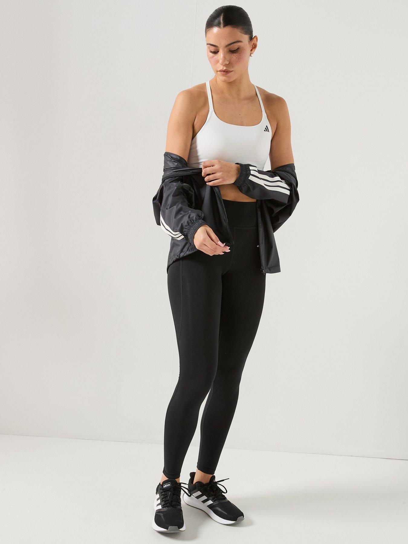  image of adidas-womens-training-workout-essentials-light-support-bra-white