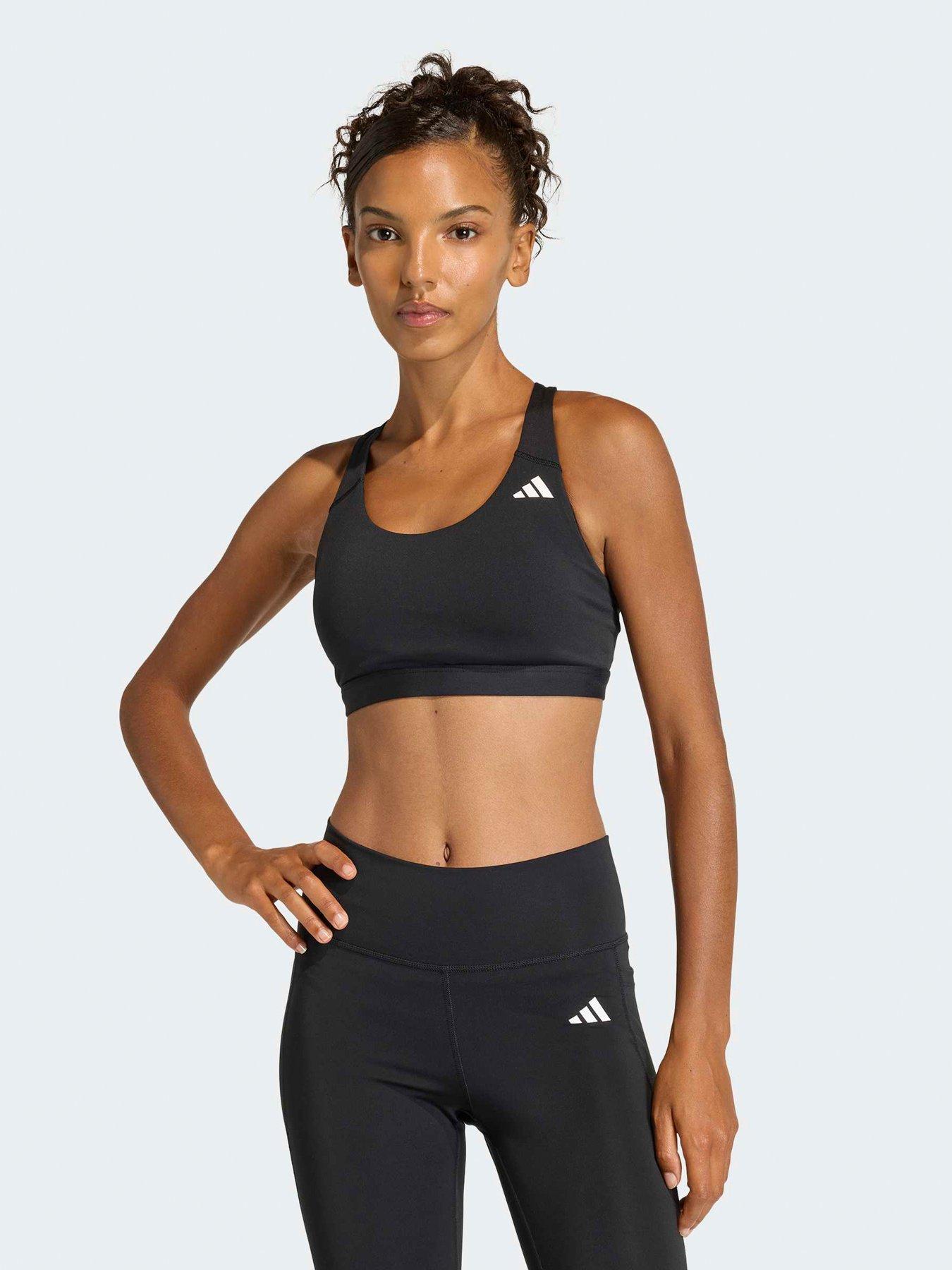 adidas Womens Training Workout Essentials Medium Support Bra - Black