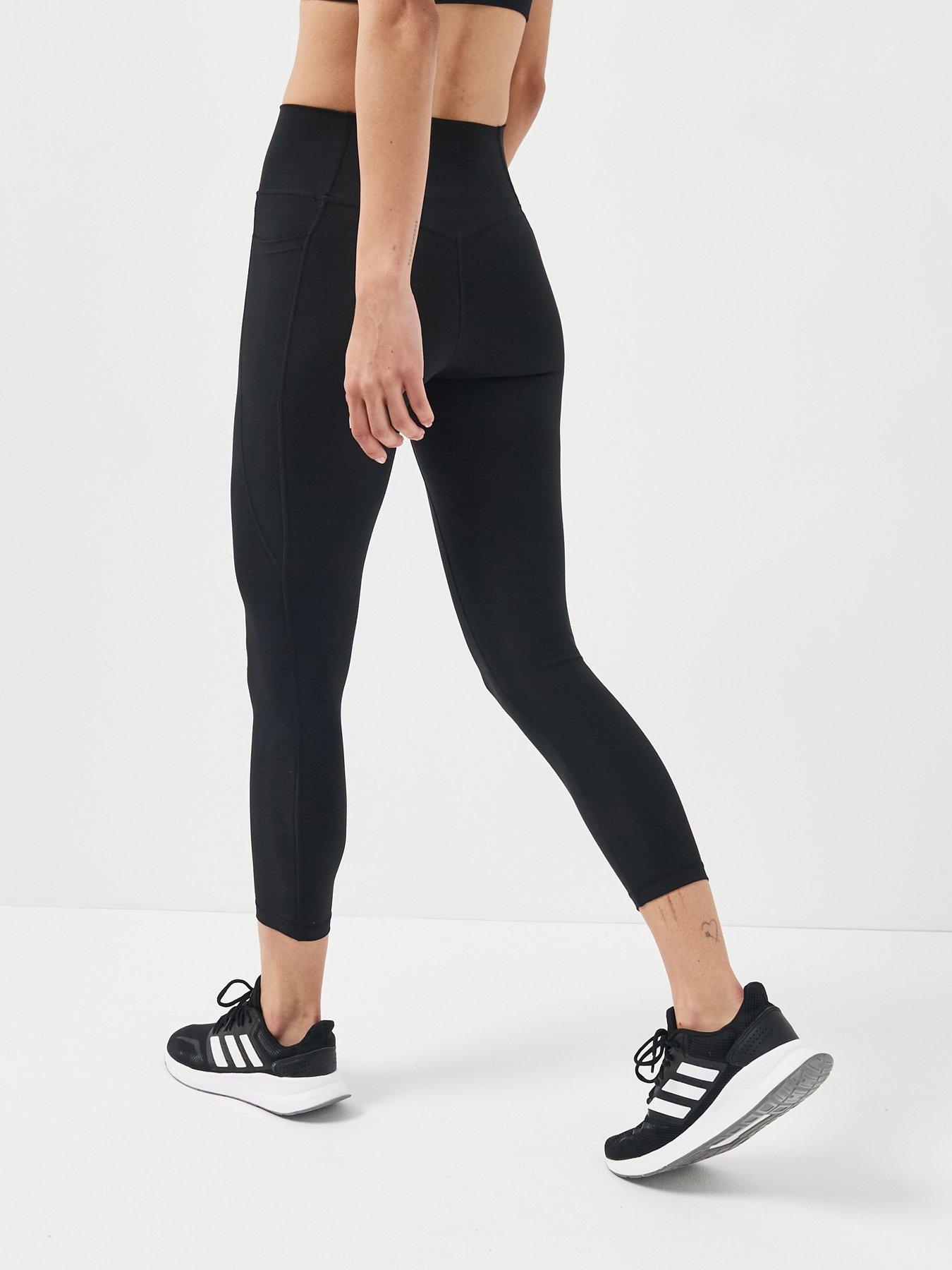 Image 2 of 6 of adidas Womens Training Workout Essentials Plus 7/8 Tights - Black
