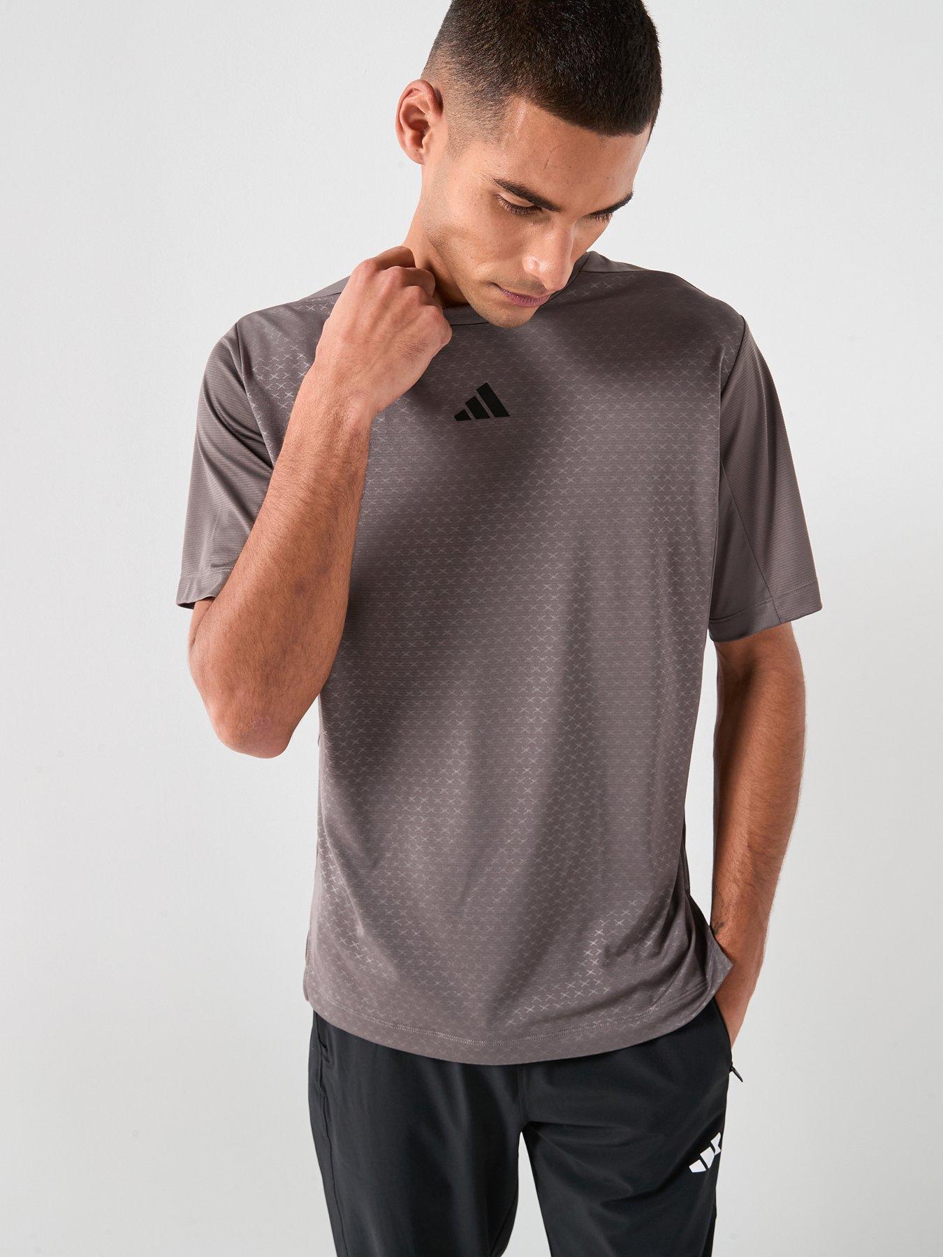 adidas Mens Training Power T-Shirt - Grey