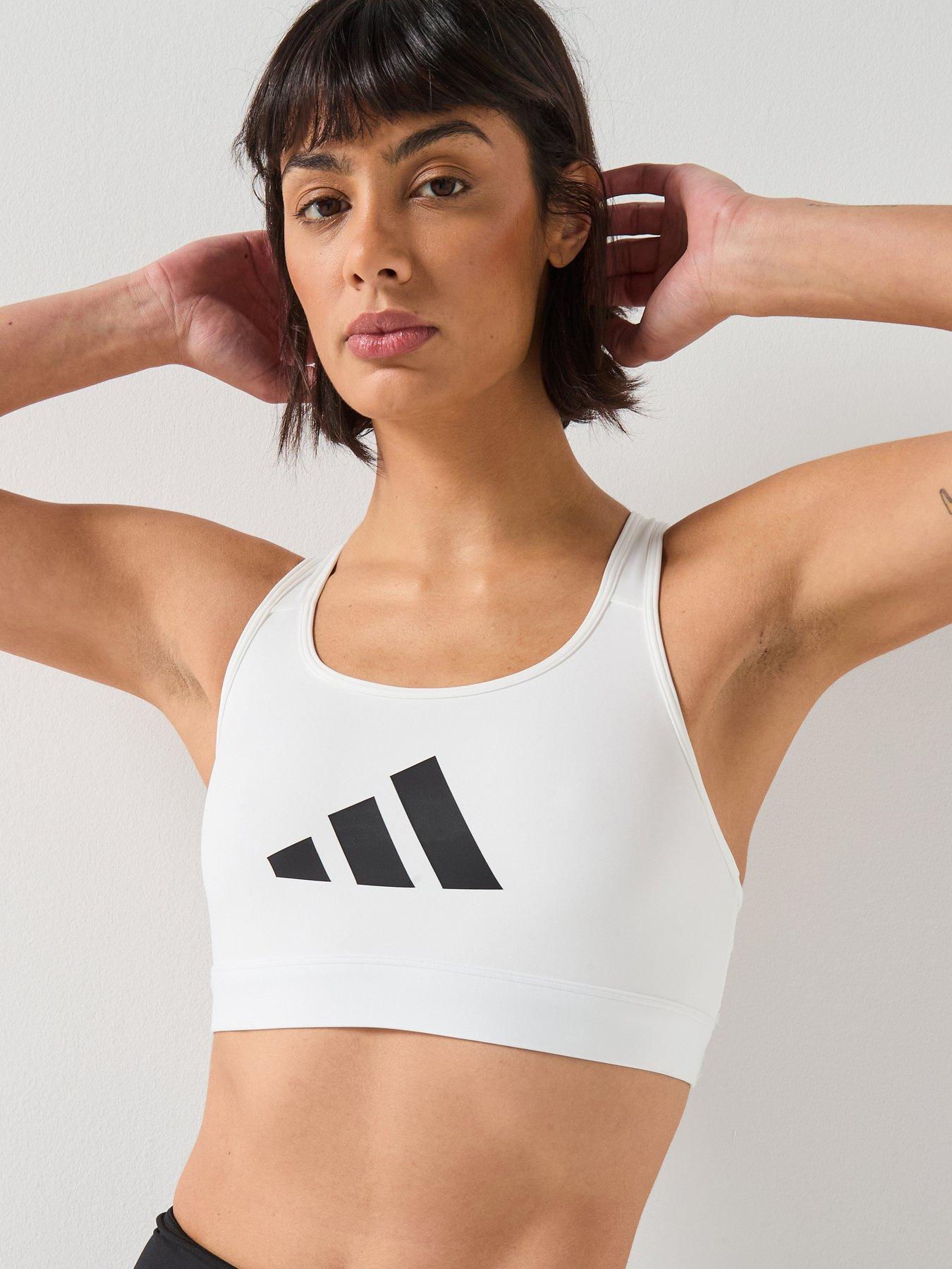  image of adidas-womens-training-workout-essentials-medium-support-bra-white