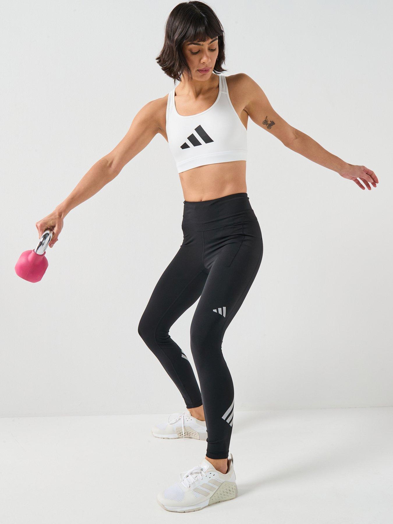  image of adidas-womens-training-workout-essentials-medium-support-bra-white