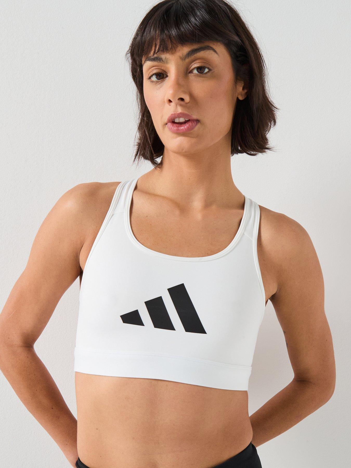  image of adidas-womens-training-workout-essentials-medium-support-bra-white
