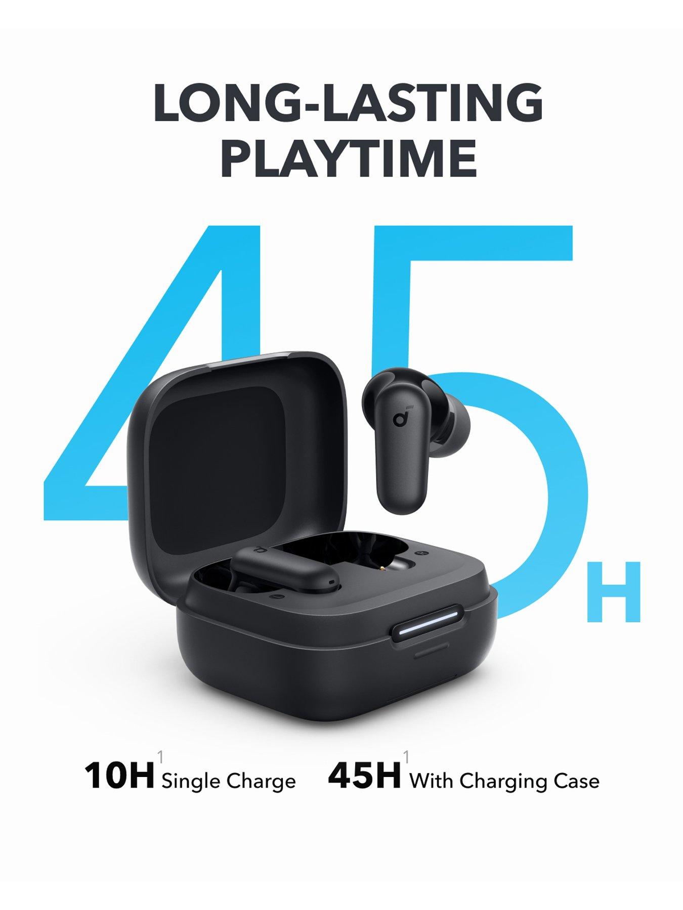 Image 6 of 8 of Soundcore R50i Wireless Noise-Cancelling Earbuds- Black