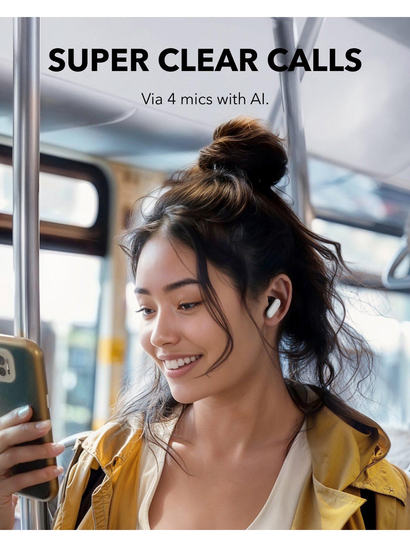 Image 7 of 7 of Soundcore R50i Wireless Noise-Cancelling Earbuds- White