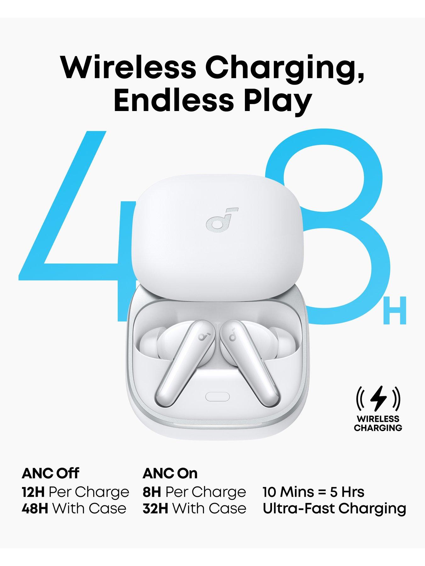 Image 7 of 7 of Soundcore Liberty 5 Wireless Noise Cancelling Earbuds- White