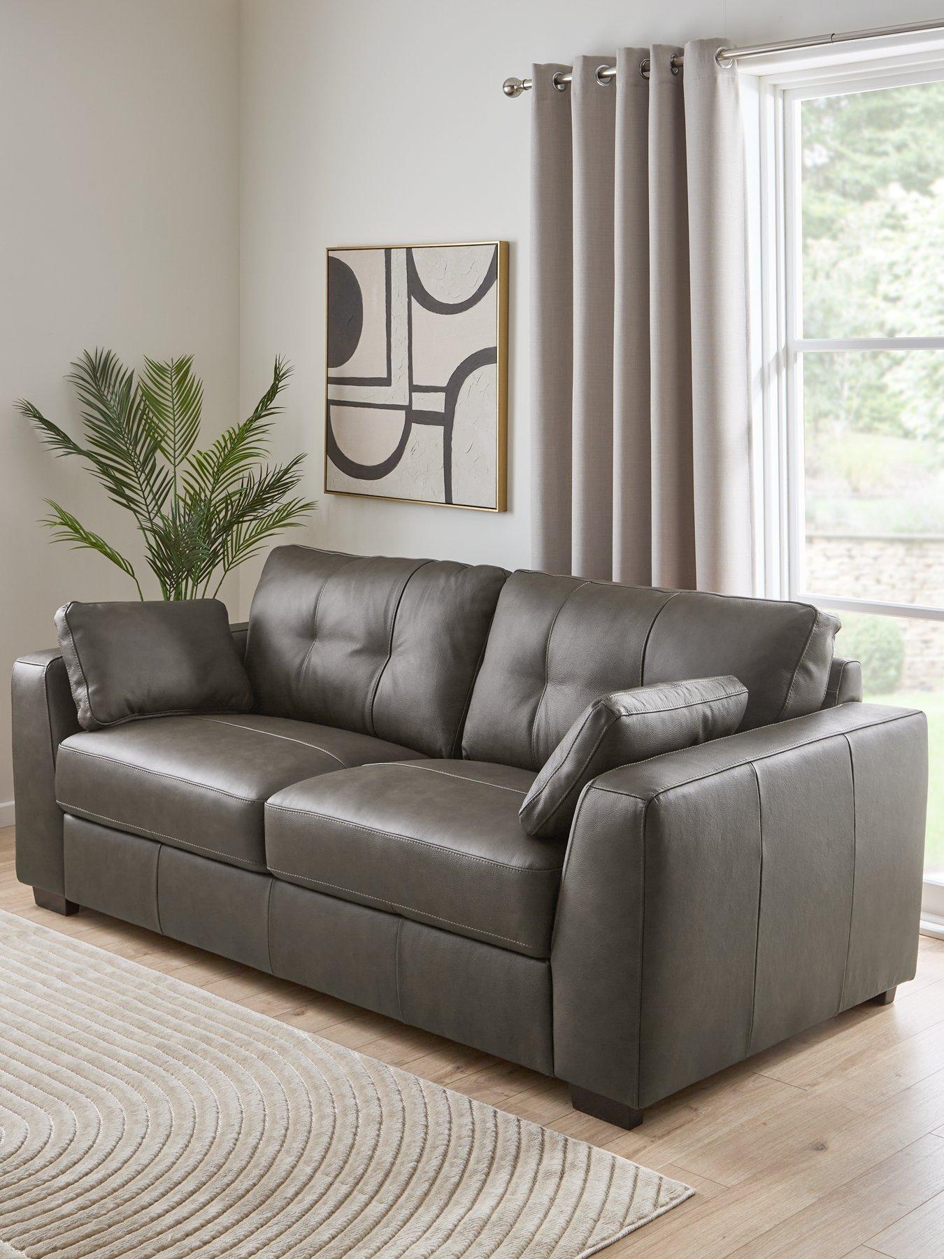 The Very Collection Arden Italian Leather 2 Seater Sofa - FSC® Certified