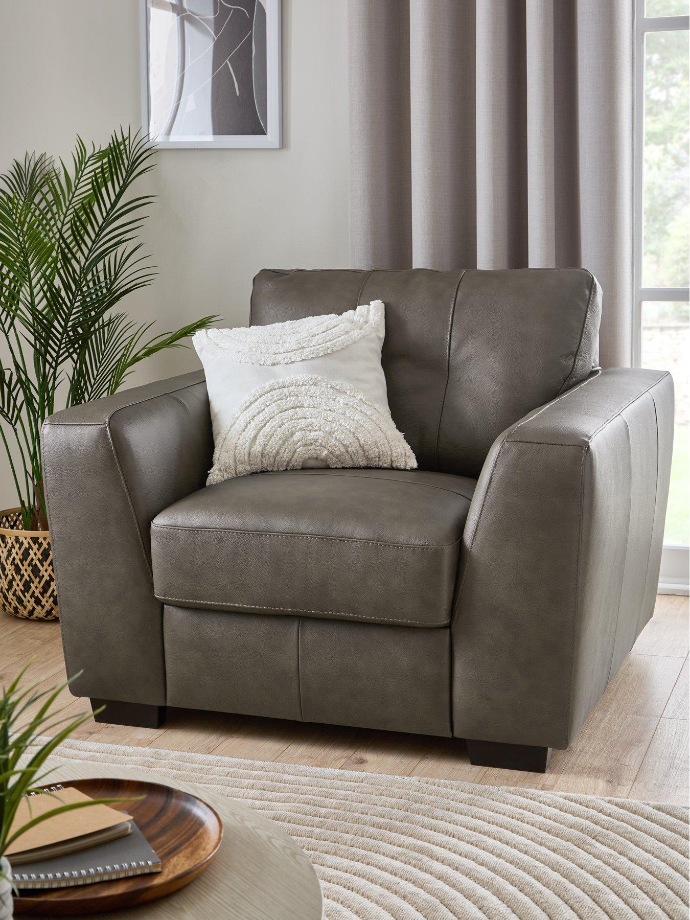 The Very Collection Arden Italian Leather Armchair - FSC® Certified