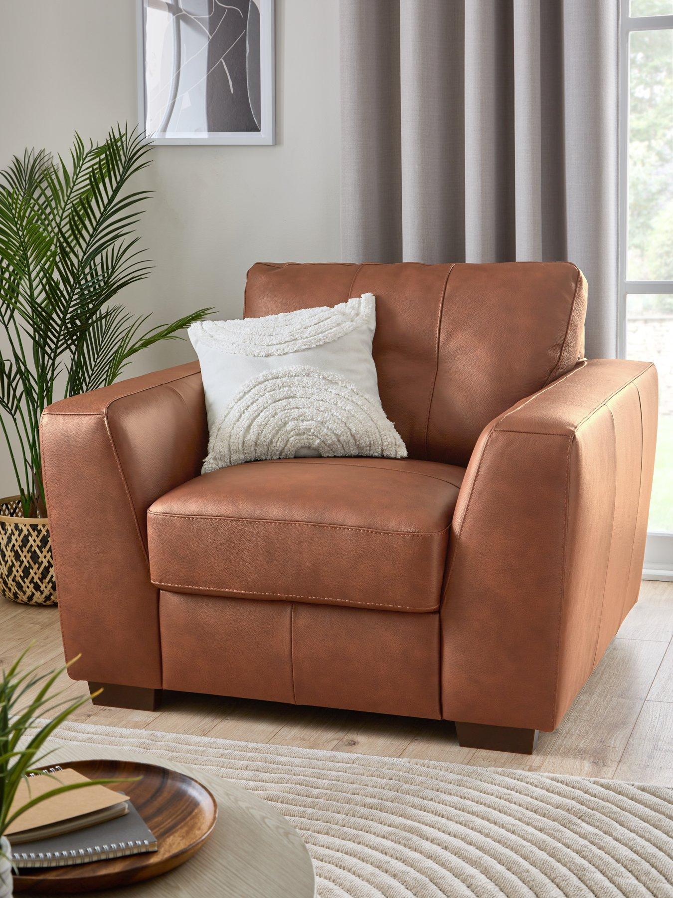 The Very Collection Arden Italian Leather Armchair - FSC® Certified