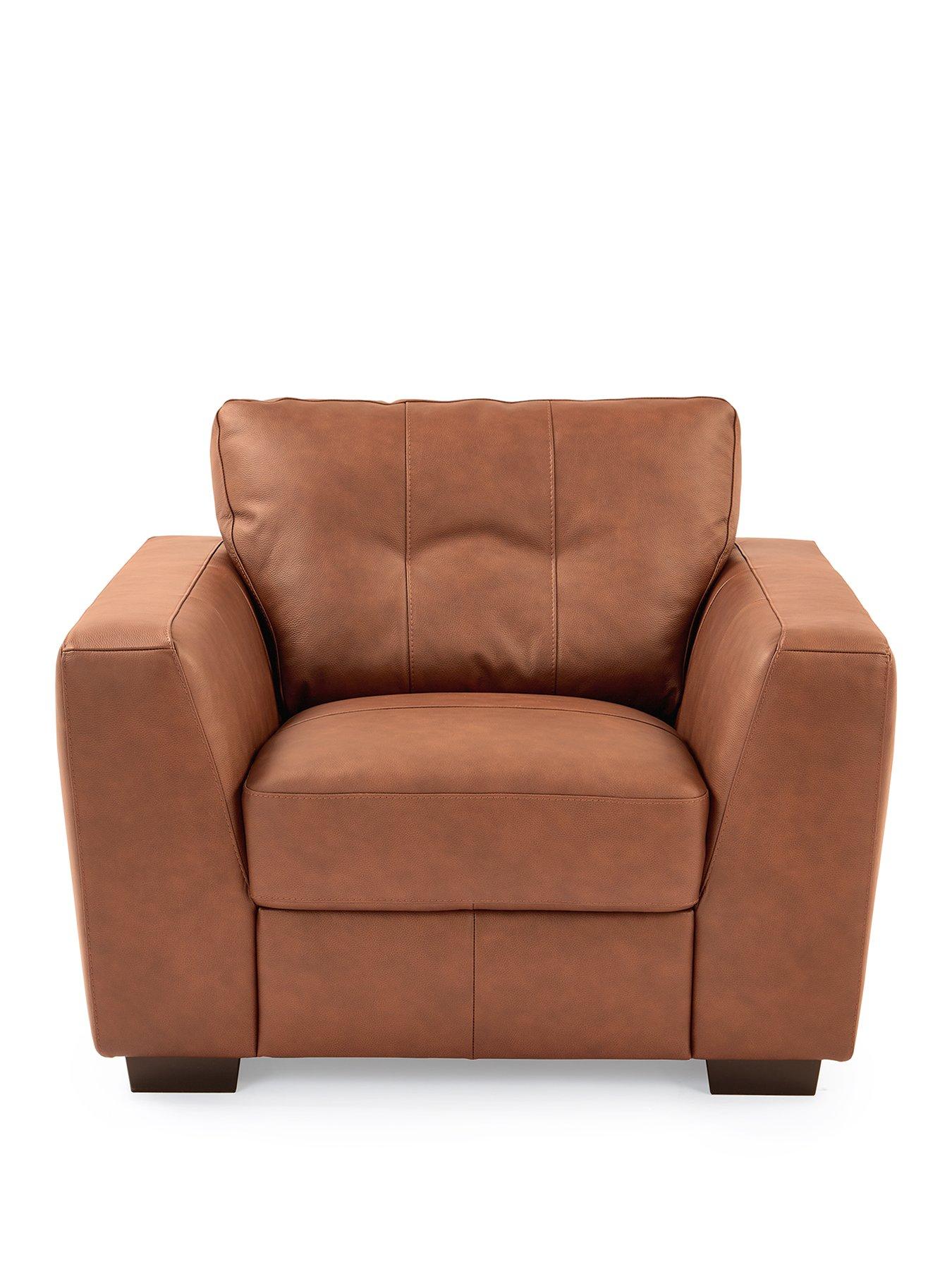 Image 2 of 6 of The Very Collection Arden Italian Leather Armchair - FSC&reg; Certified