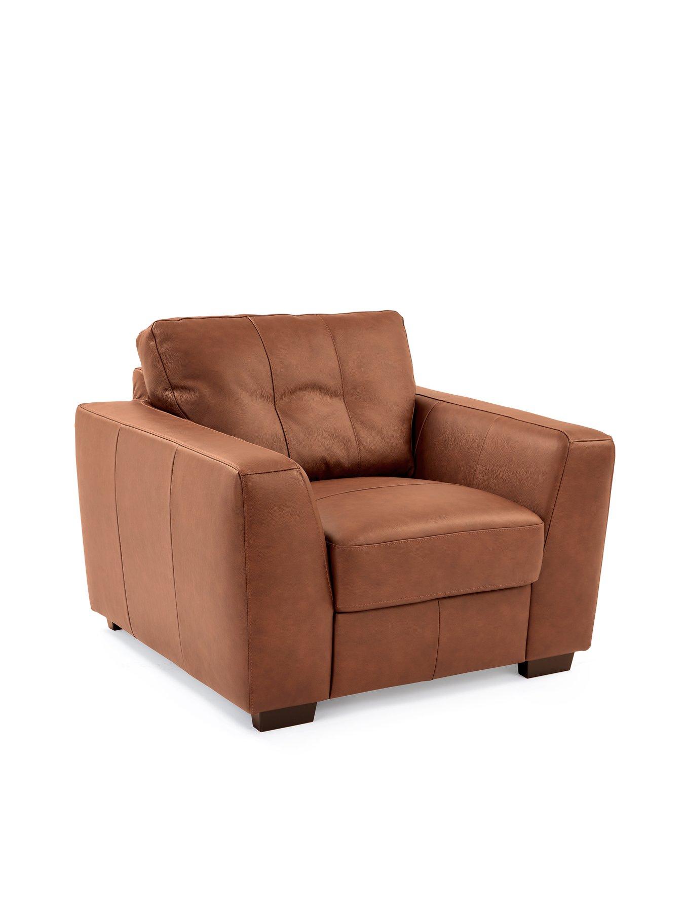 Image 3 of 6 of The Very Collection Arden Italian Leather Armchair - FSC&reg; Certified
