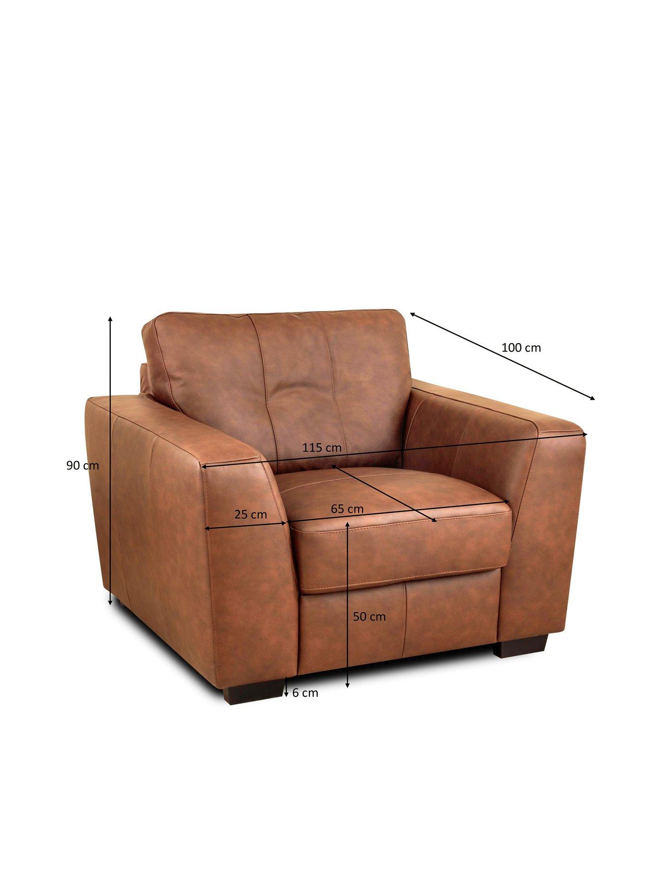 Image 5 of 6 of The Very Collection Arden Italian Leather Armchair - FSC&reg; Certified