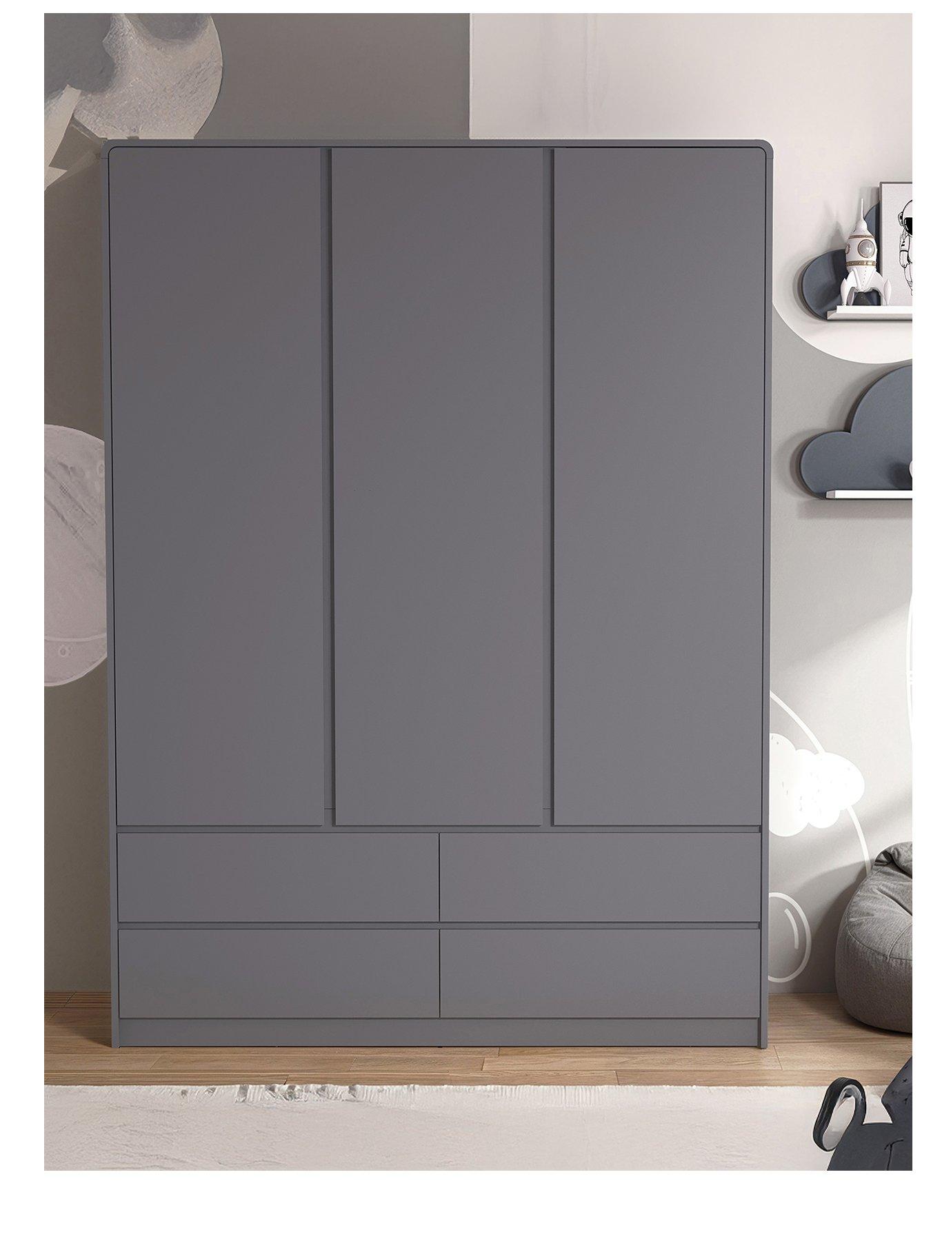 Image 2 of 7 of Very Home Bailey Kids 3 Door Wardrobe, Chest &amp; Bedside Bedroom Package - FSC&reg; Certified