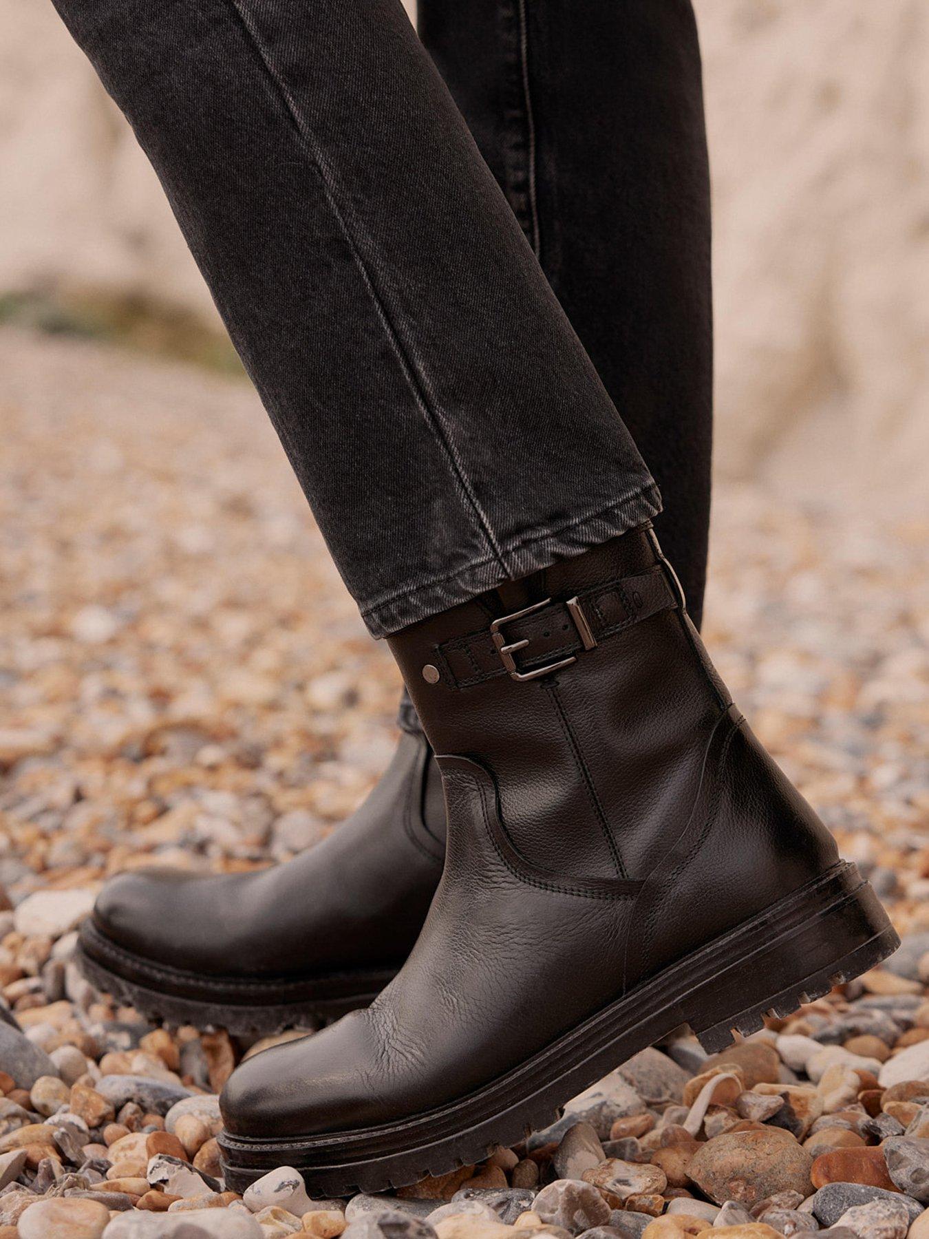  image of mint-velvet-gia-biker-boot-black