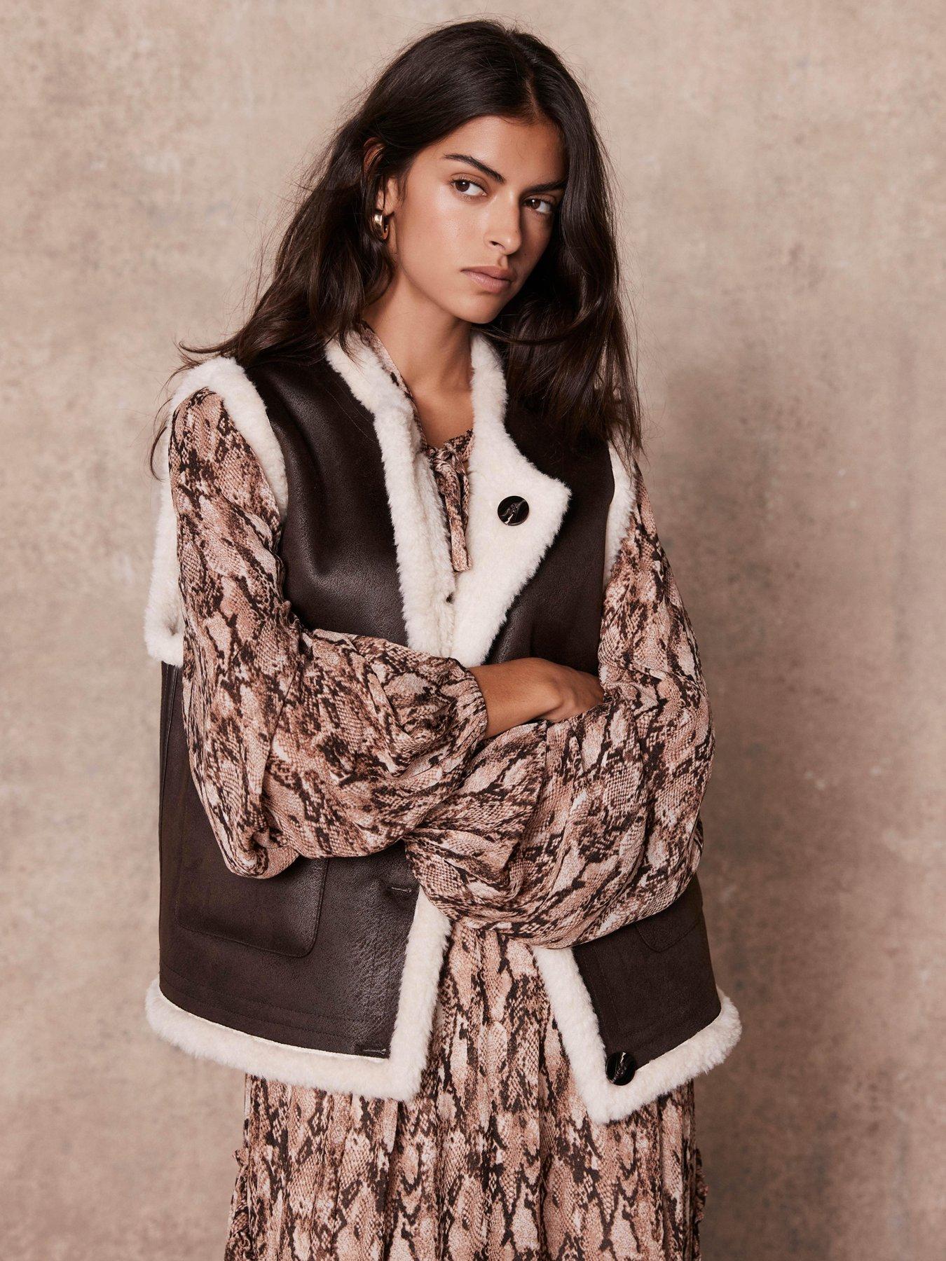 mint-velvet-bonded-reversible-gilet-brown