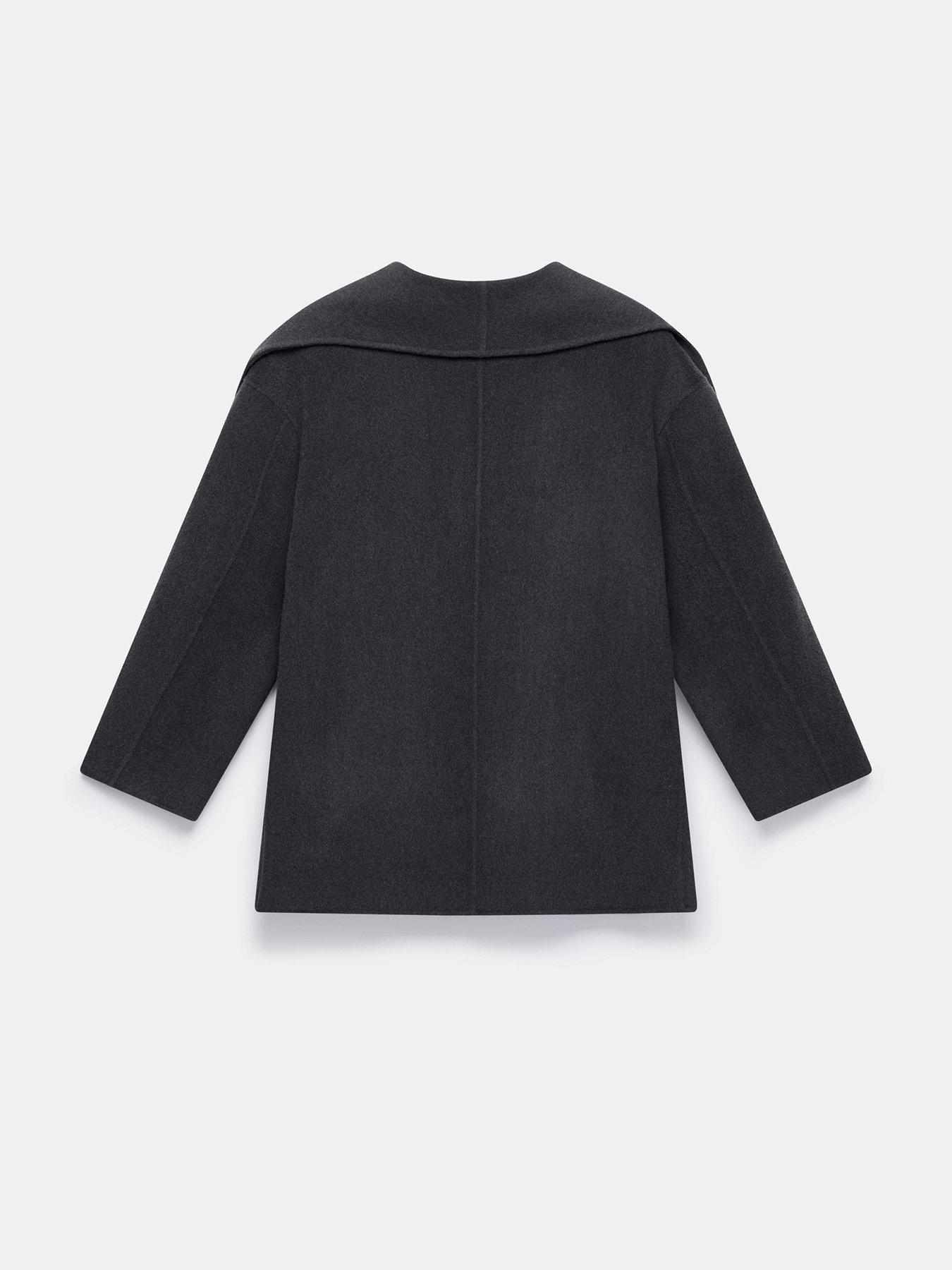  image of mint-velvet-hand-finished-tassel-coat-grey