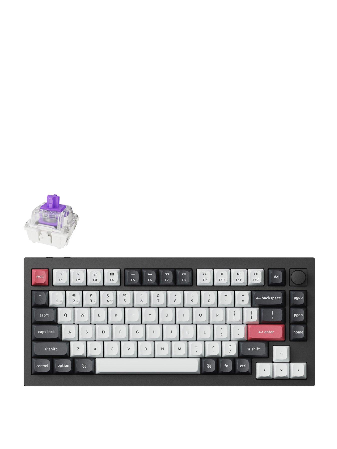 Keychron Q1 HE UK 75% layout 82 Key Carbon Black