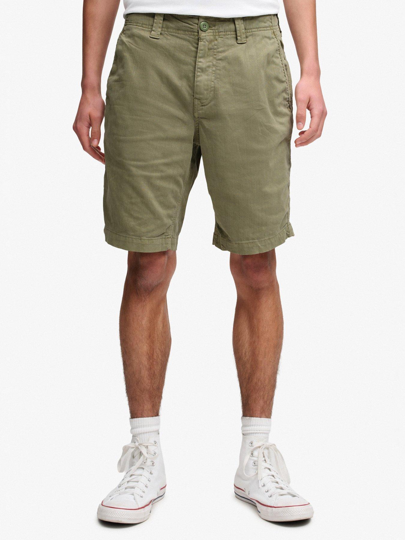 Image 1 of 6 of Superdry Utility Chino Shorts - Khaki