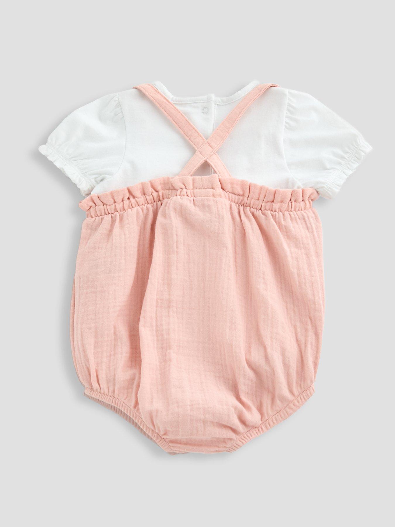 Image 5 of 6 of The Very Collection Baby Girl Embroidered Romper And Tee Set