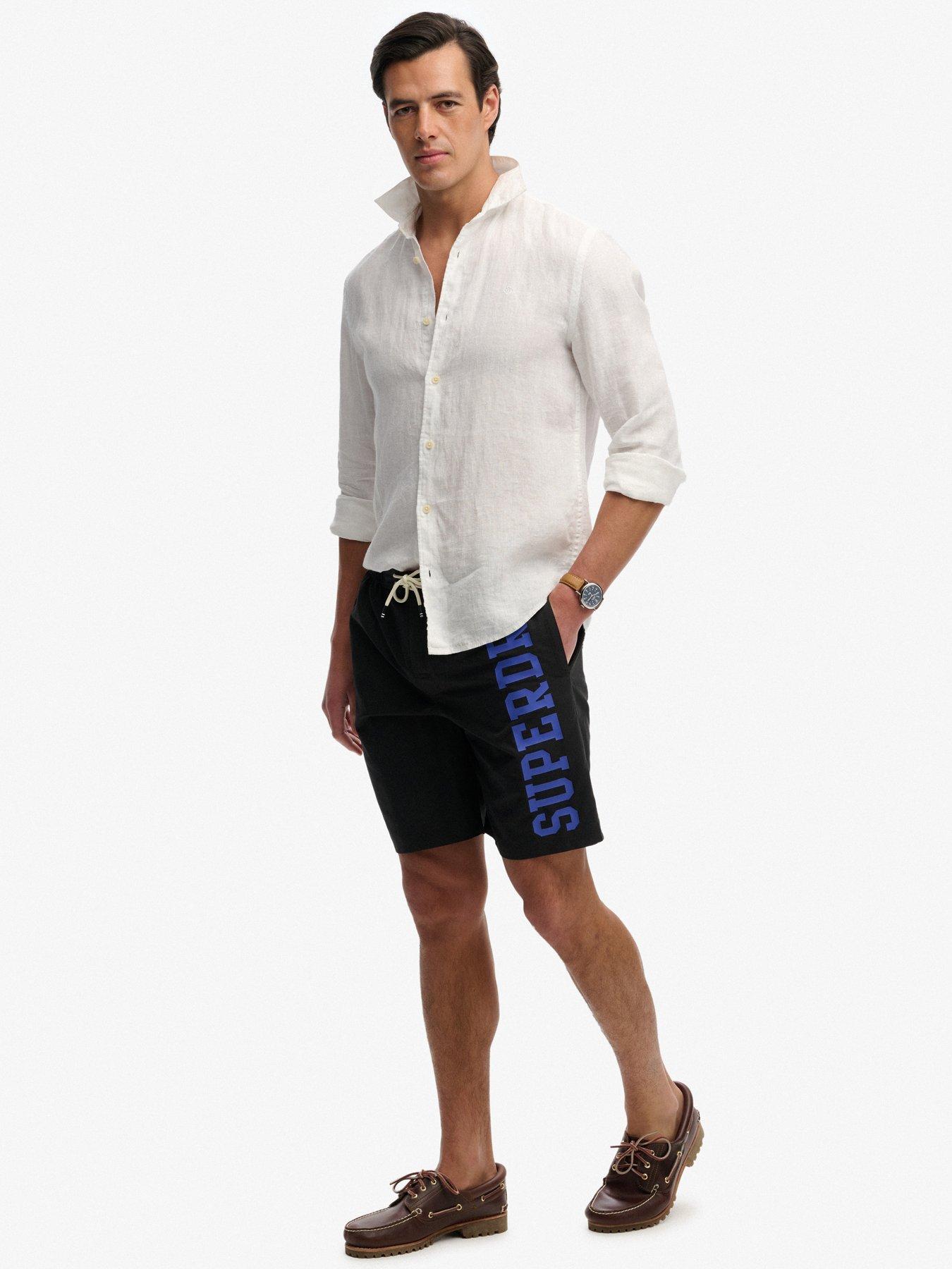Image 3 of 5 of Superdry Logo 19" Board Shorts - Black