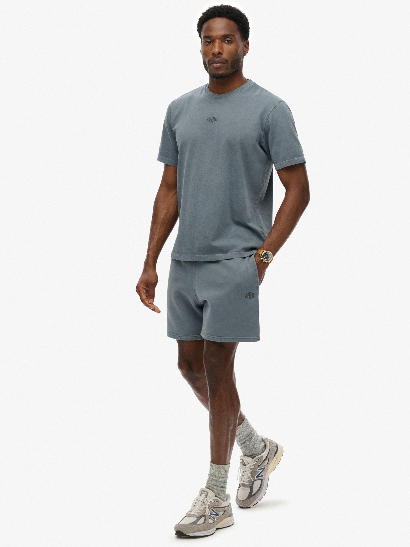  image of superdry-micro-logo-sweat-shorts-blue