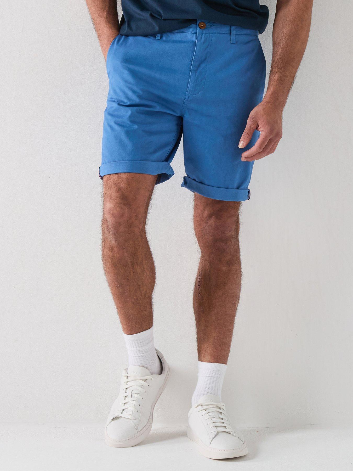 Image 1 of 6 of Superdry Superdry Premium Regular Chino Shorts - Blue