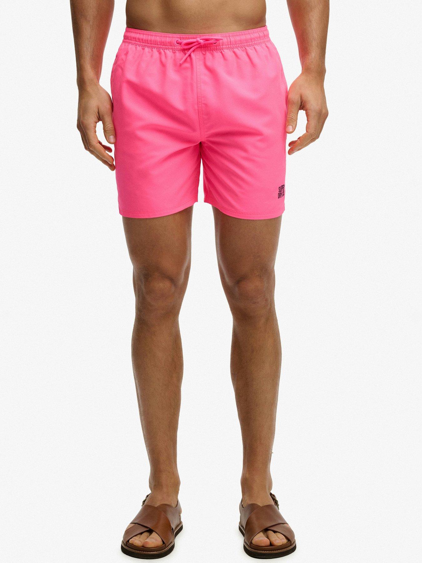 Image 1 of 5 of Superdry Essential 16 Swim Shorts - Pink