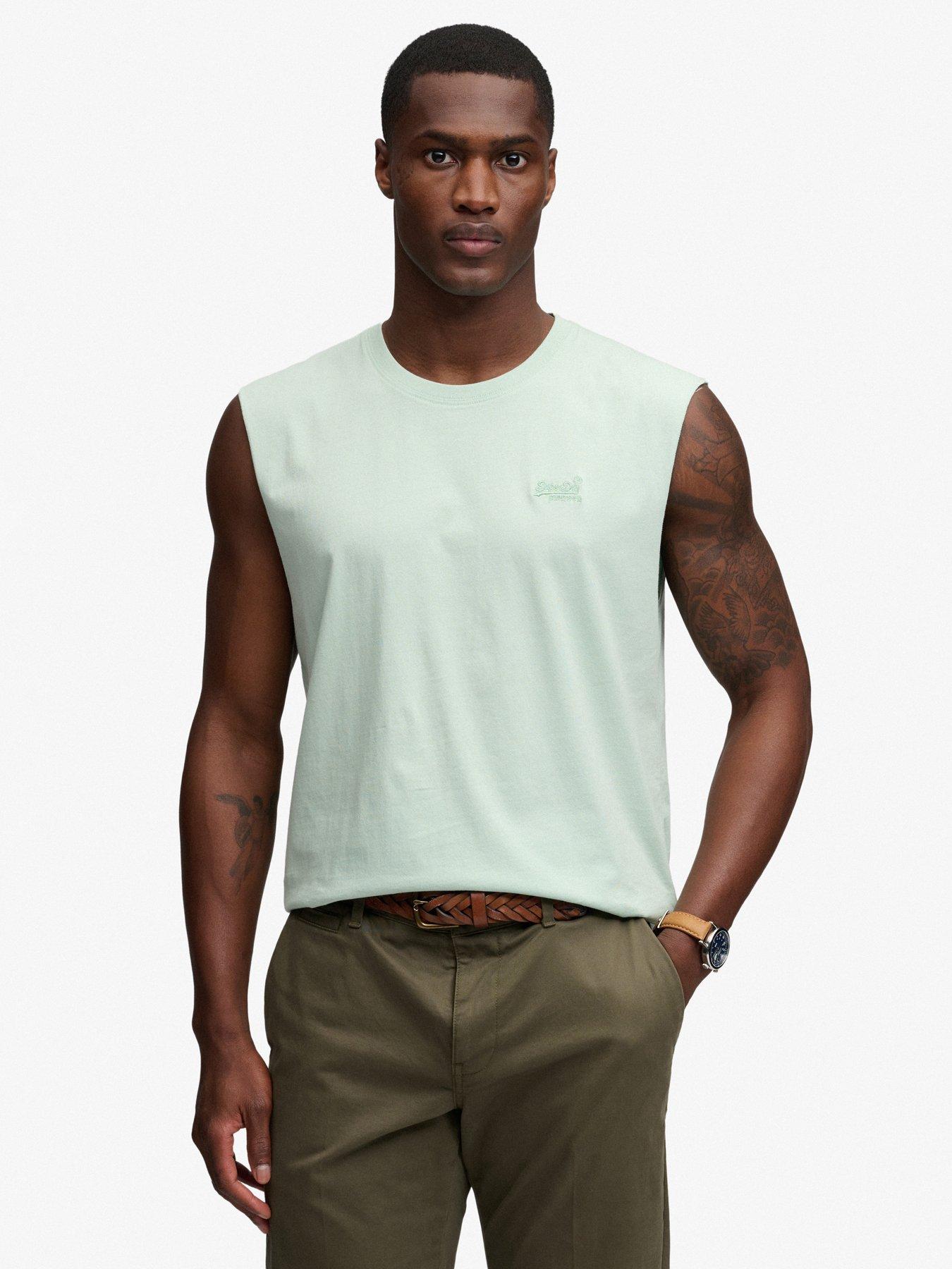 Image 1 of 6 of Superdry Essential Logo Vest - Green