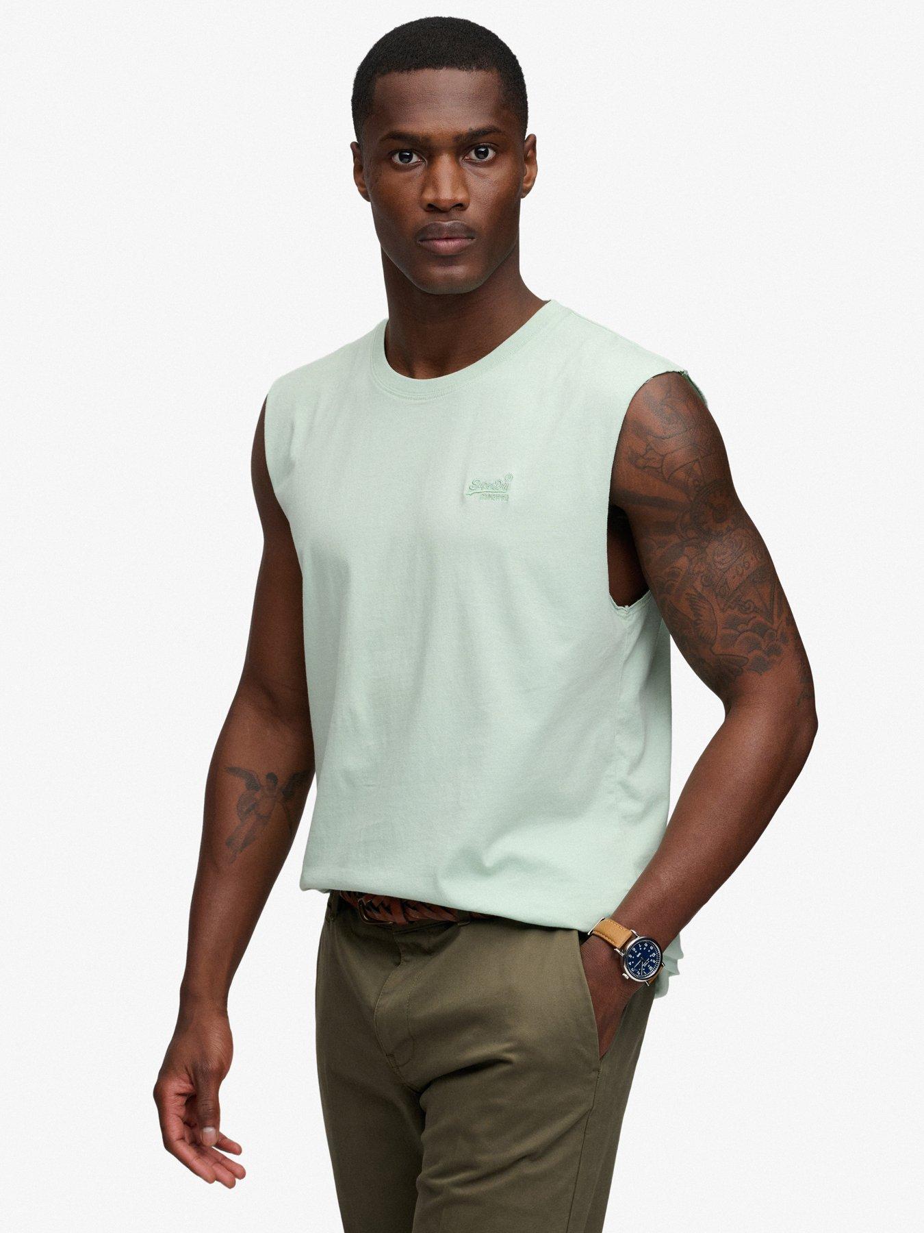 Image 4 of 6 of Superdry Essential Logo Vest - Green