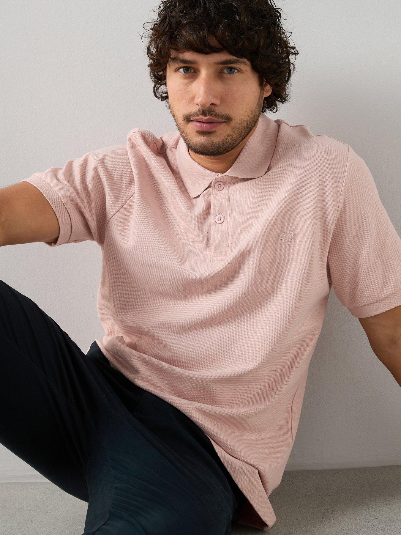 The Very Collection Pure Cotton Pique Polo Shirt - Pink