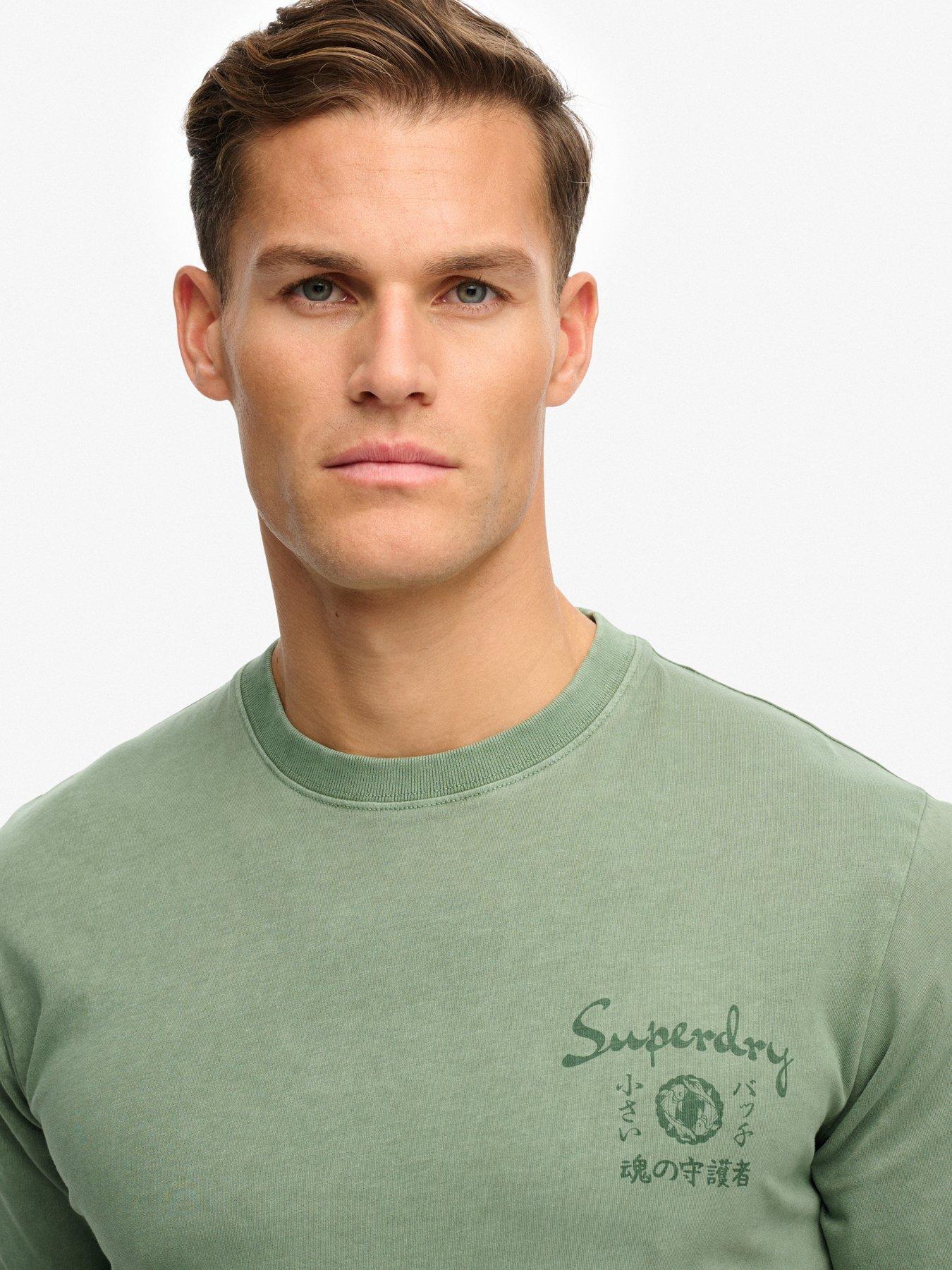 Image 4 of 5 of Superdry Tokyo Narrative Loose Fit T-Shirt - Green