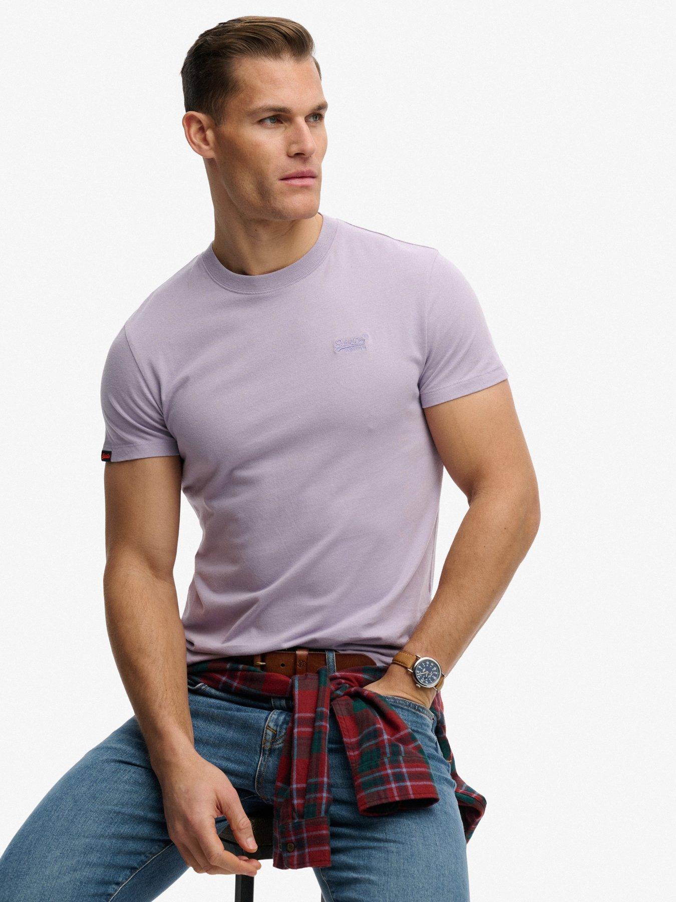 Image 1 of 6 of Superdry Cotton Essential Logo T-Shirt - Pink