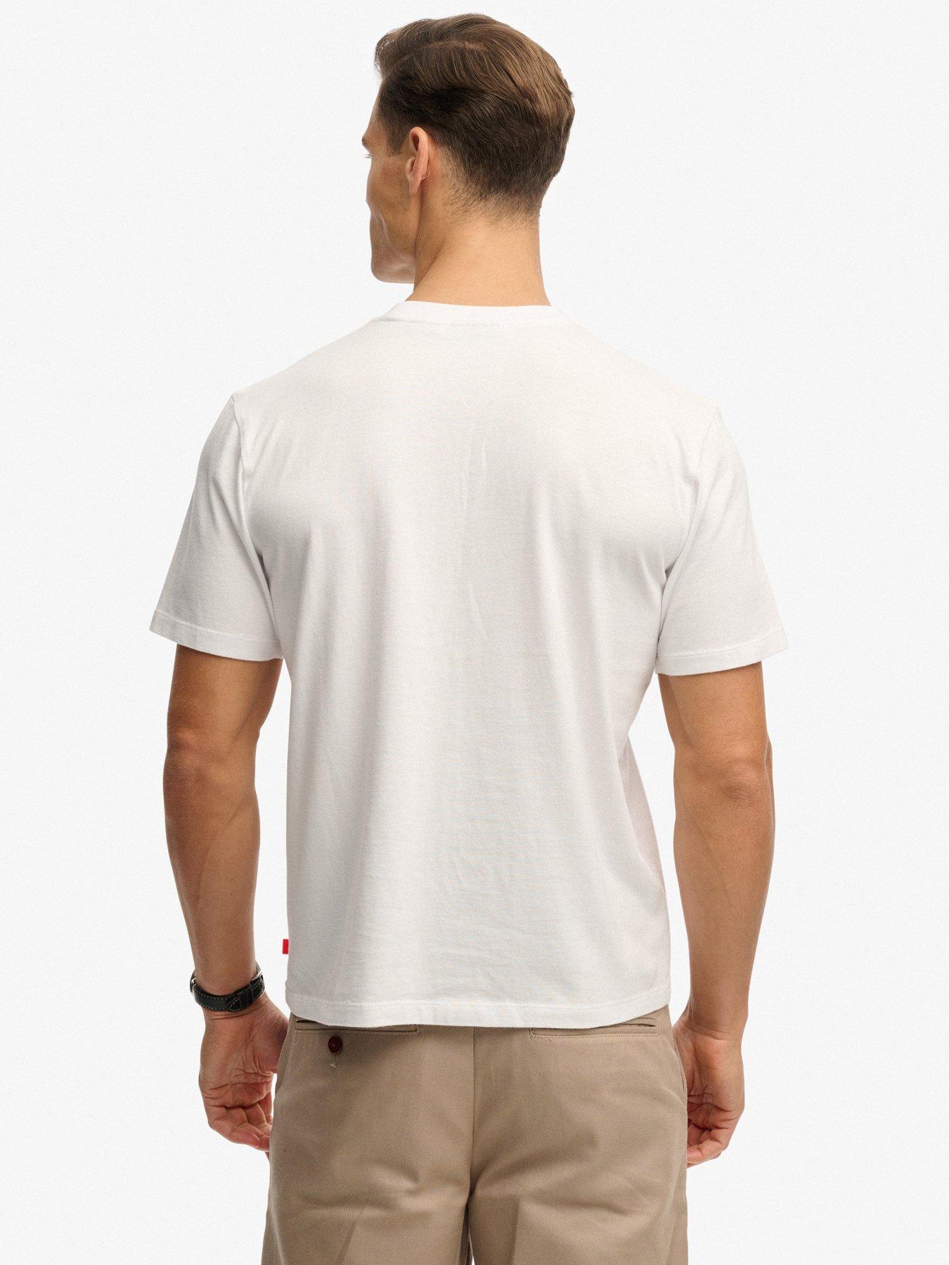  image of superdry-micro-logo-relaxed-t-shirt-white