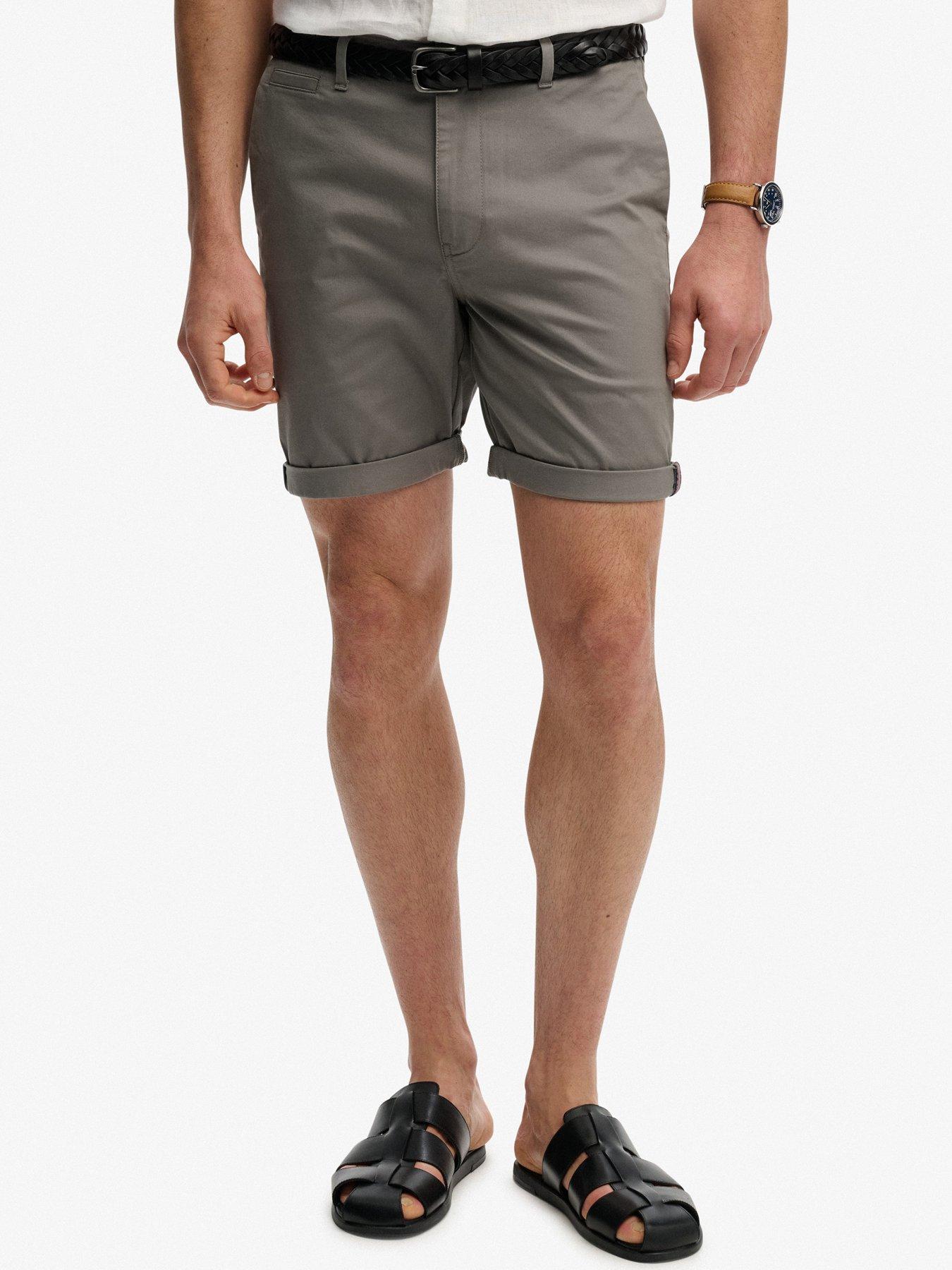 Image 1 of 5 of Superdry Premium Regular Chino Shorts - Grey