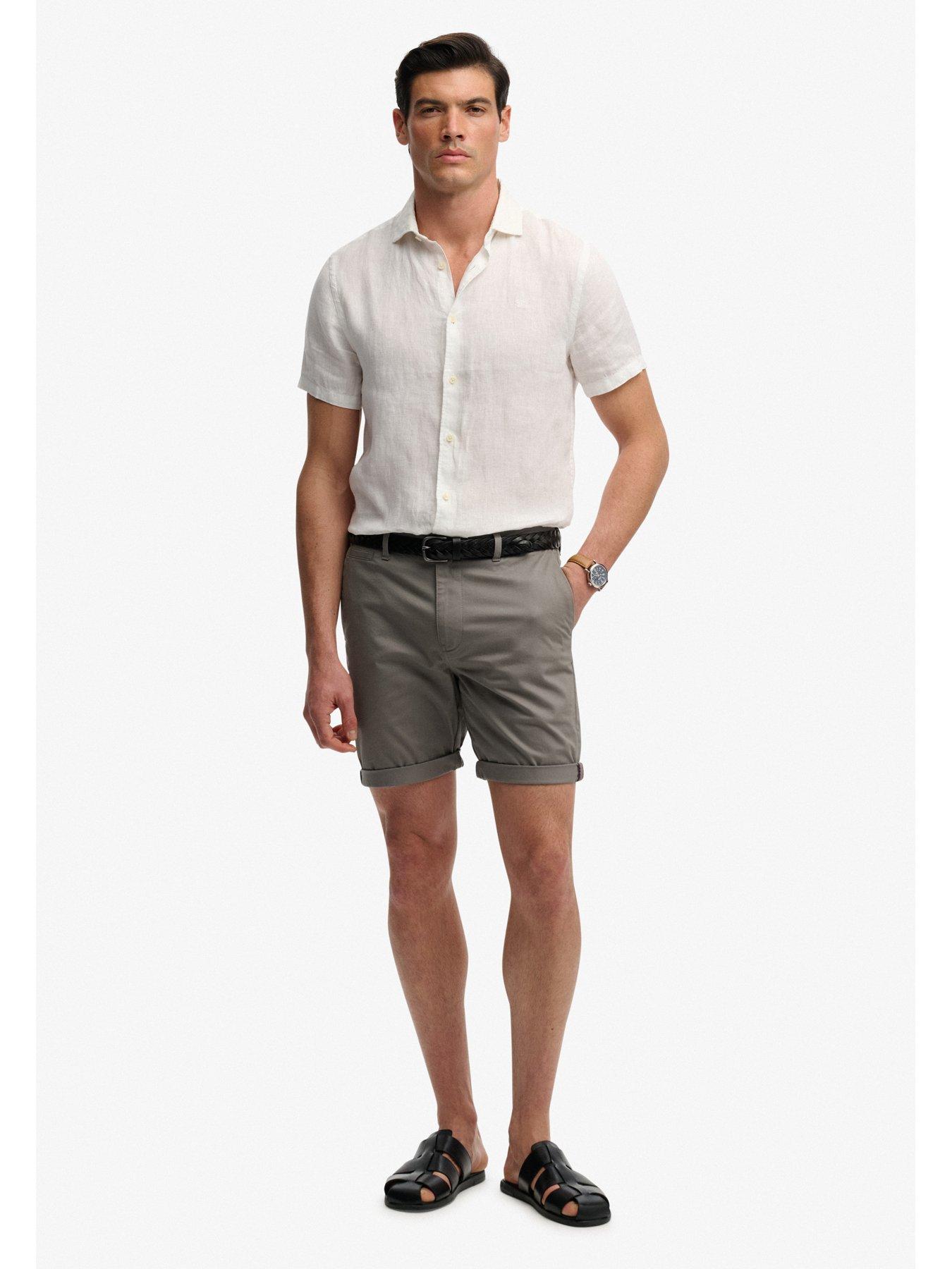 Image 3 of 5 of Superdry Premium Regular Chino Shorts - Grey