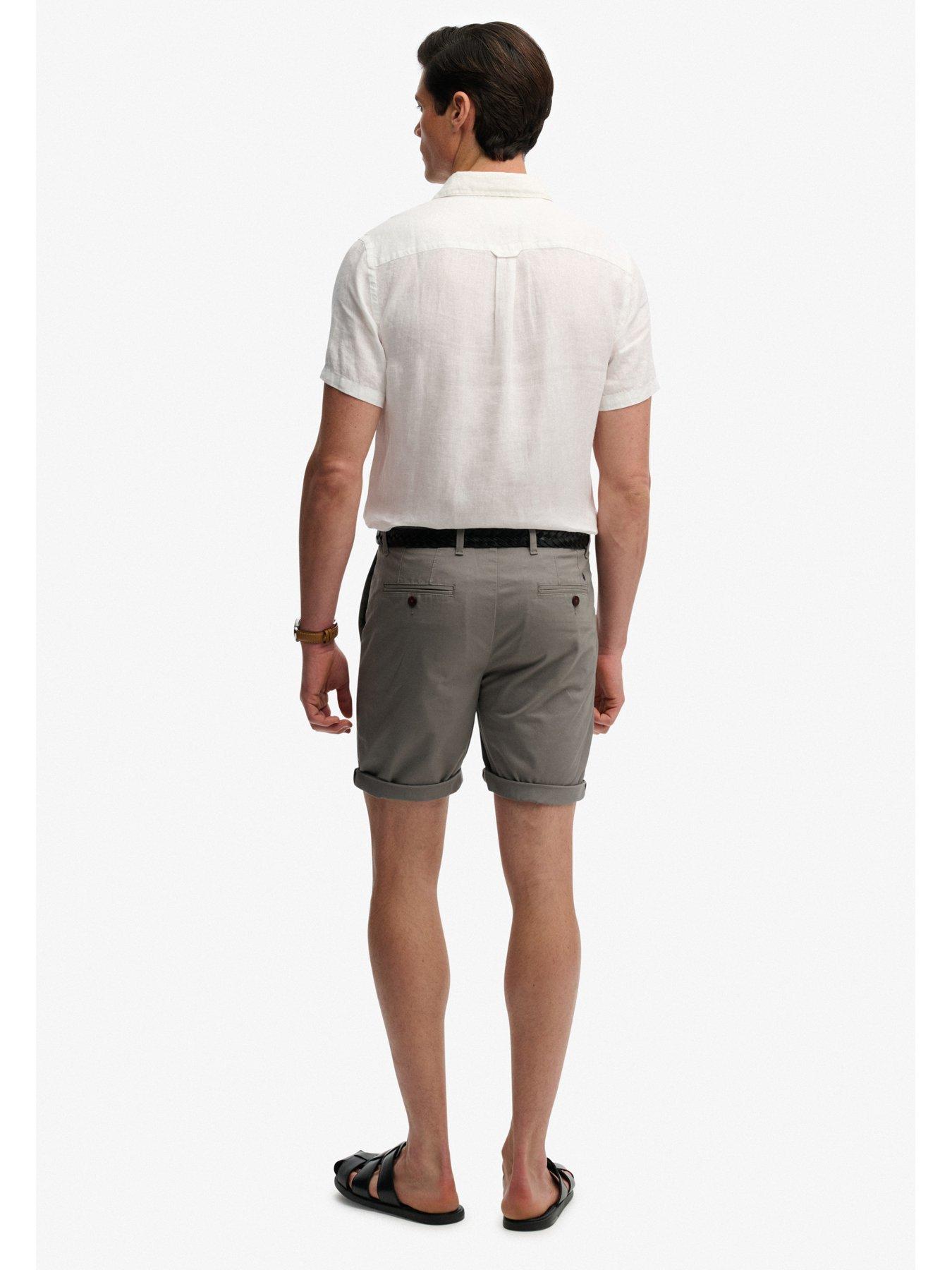 Image 4 of 5 of Superdry Premium Regular Chino Shorts - Grey