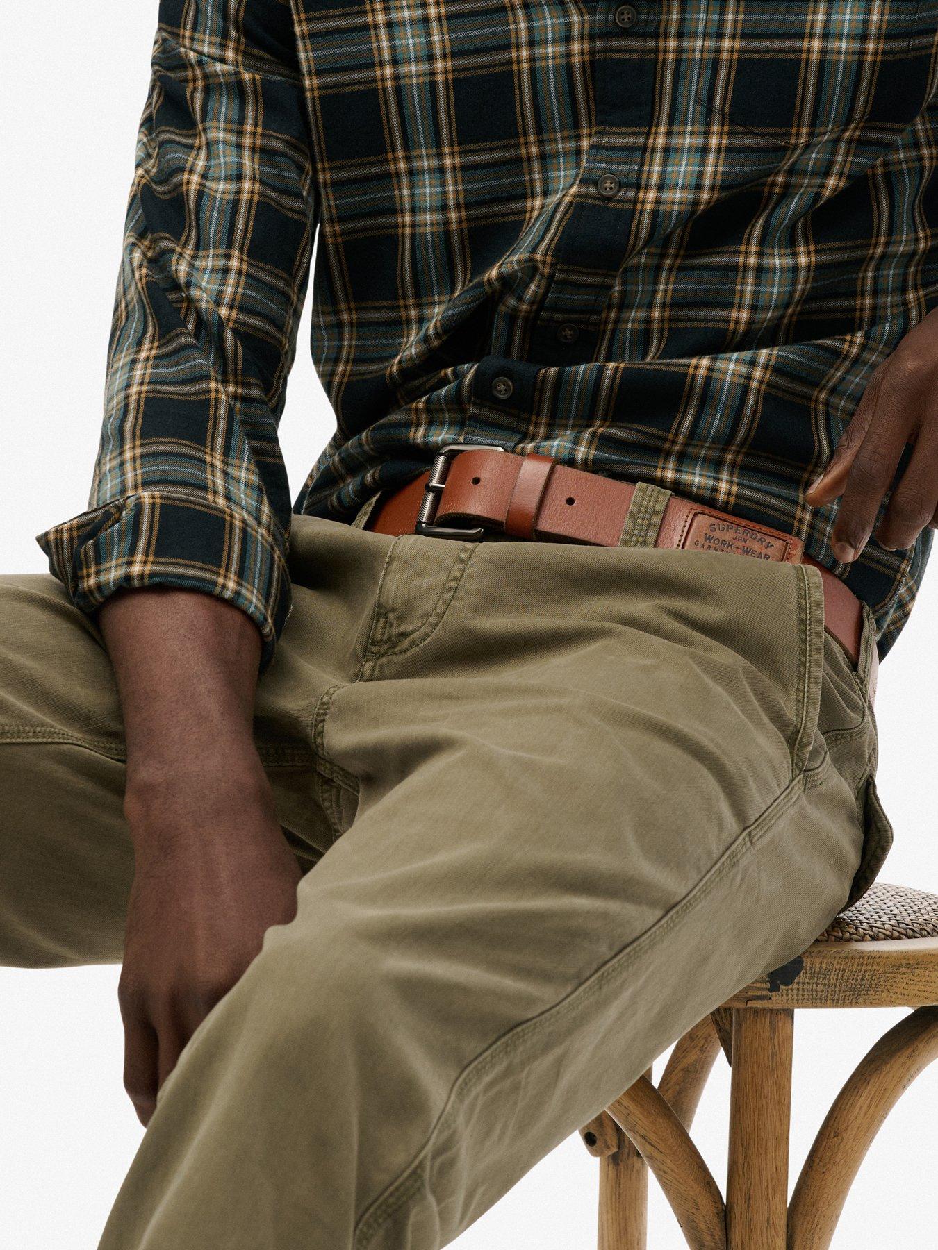 Image 5 of 7 of Superdry Utility Chino Trousers - Green