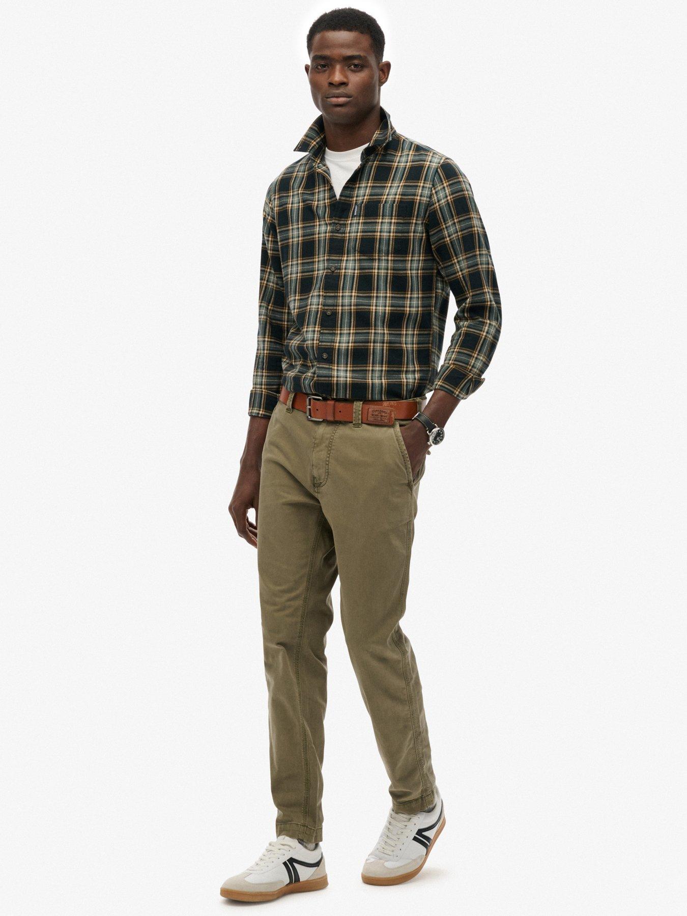 Image 6 of 7 of Superdry Utility Chino Trousers - Green