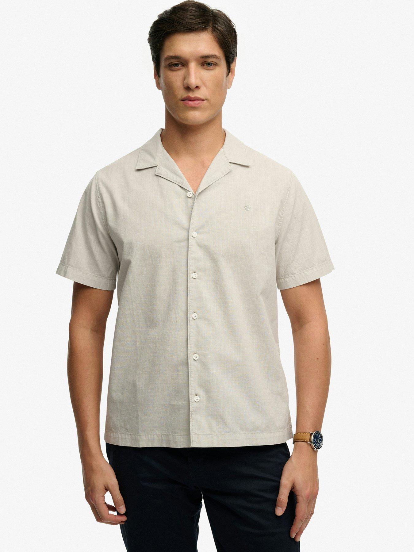 Superdry Cabana Short Sleeve Shirt - Beige