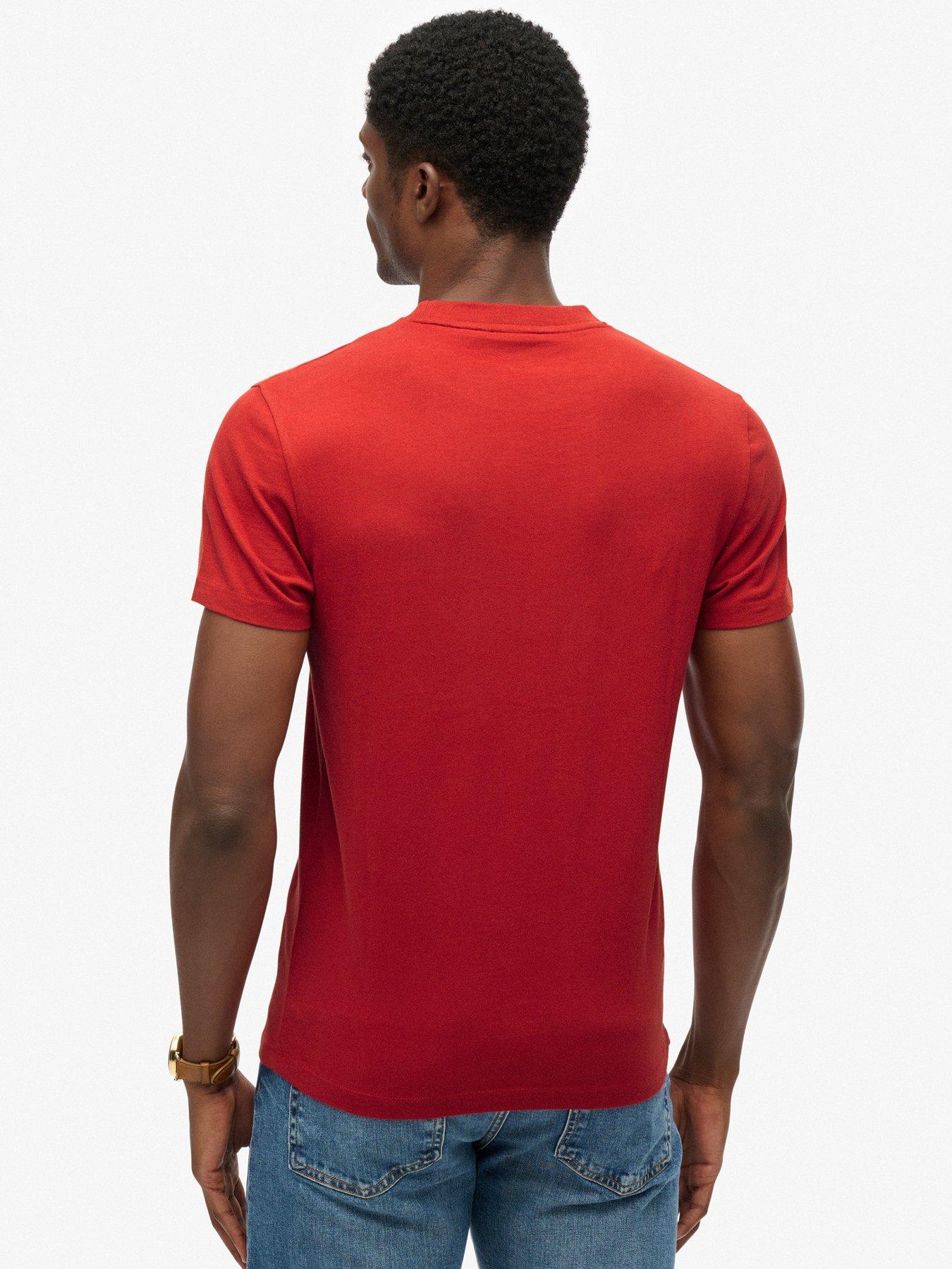  image of superdry-cotton-essential-logo-t-shirt-red