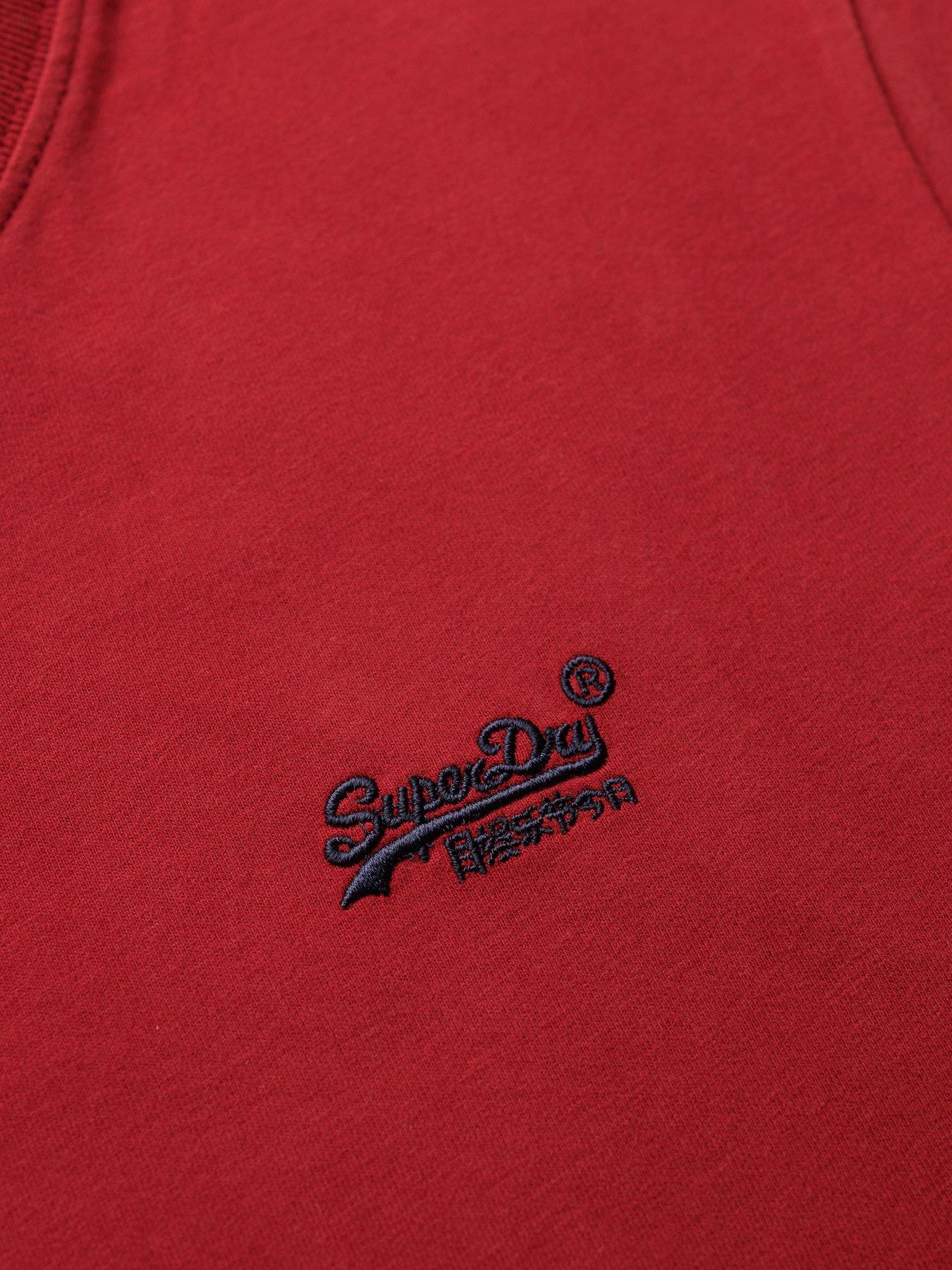  image of superdry-cotton-essential-logo-t-shirt-red