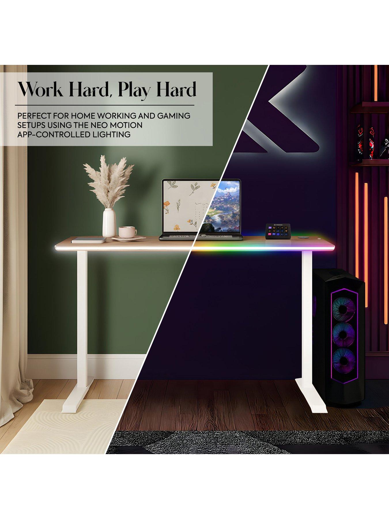  image of xr-living-oka-office-desk-with-wireless-charging-and-app-controlled-lednbsplight