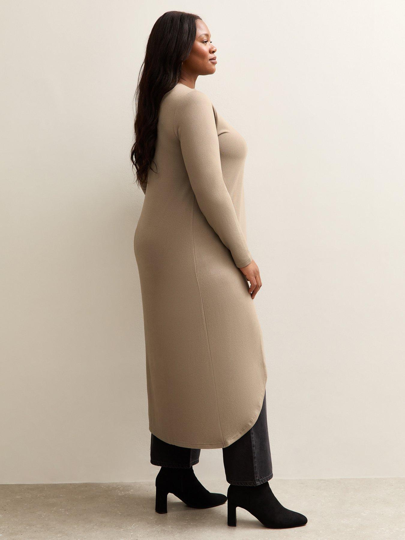  image of new-look-curves-mink-soft-touch-longline-wrap-top
