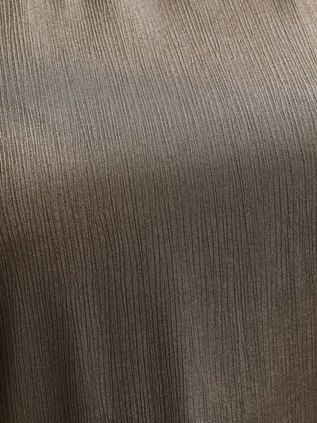  image of new-look-curves-metallic-short-sleeve-blouse-grey