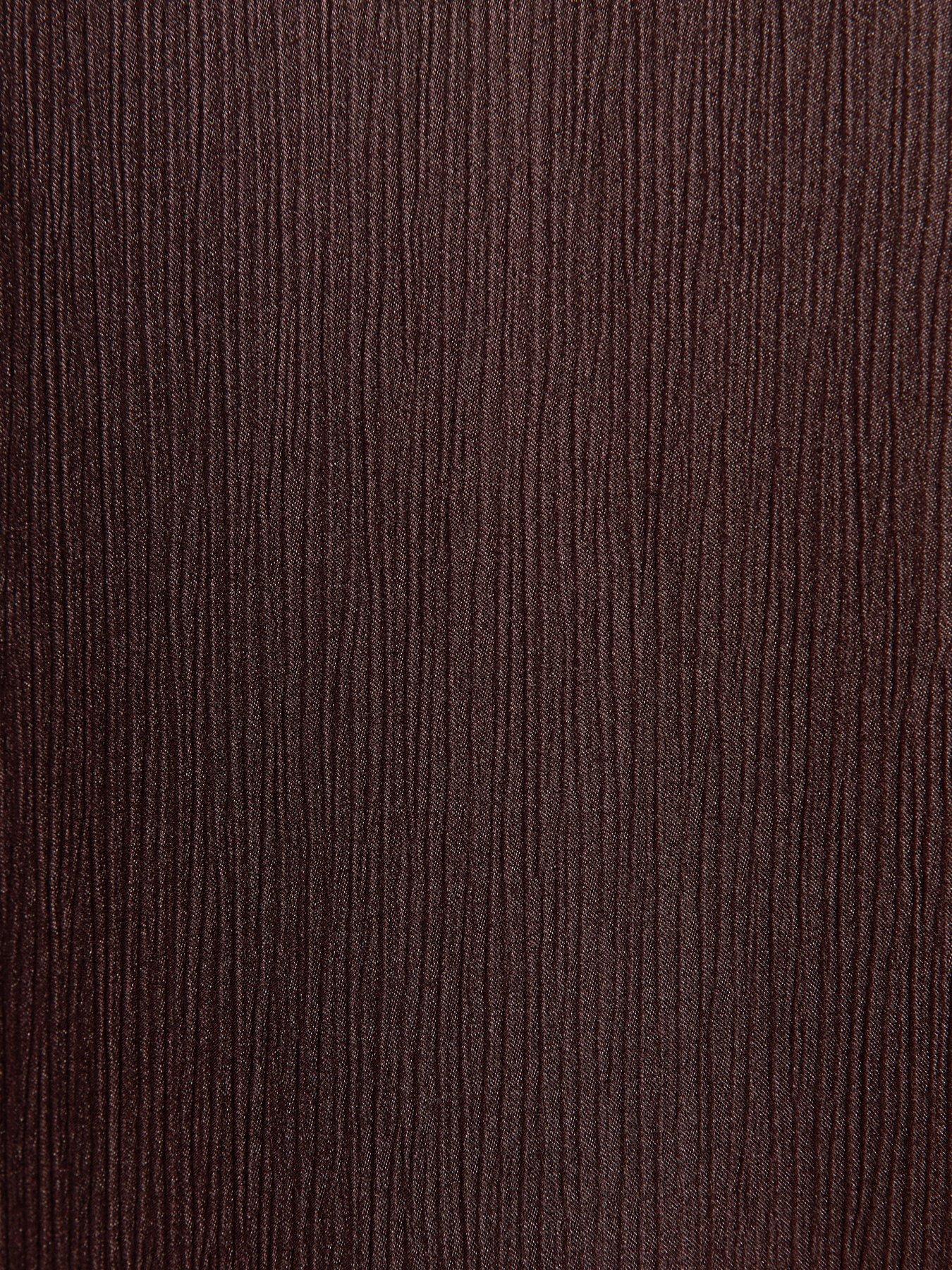  image of new-look-shimmer-wide-leg-trousers-burgundy