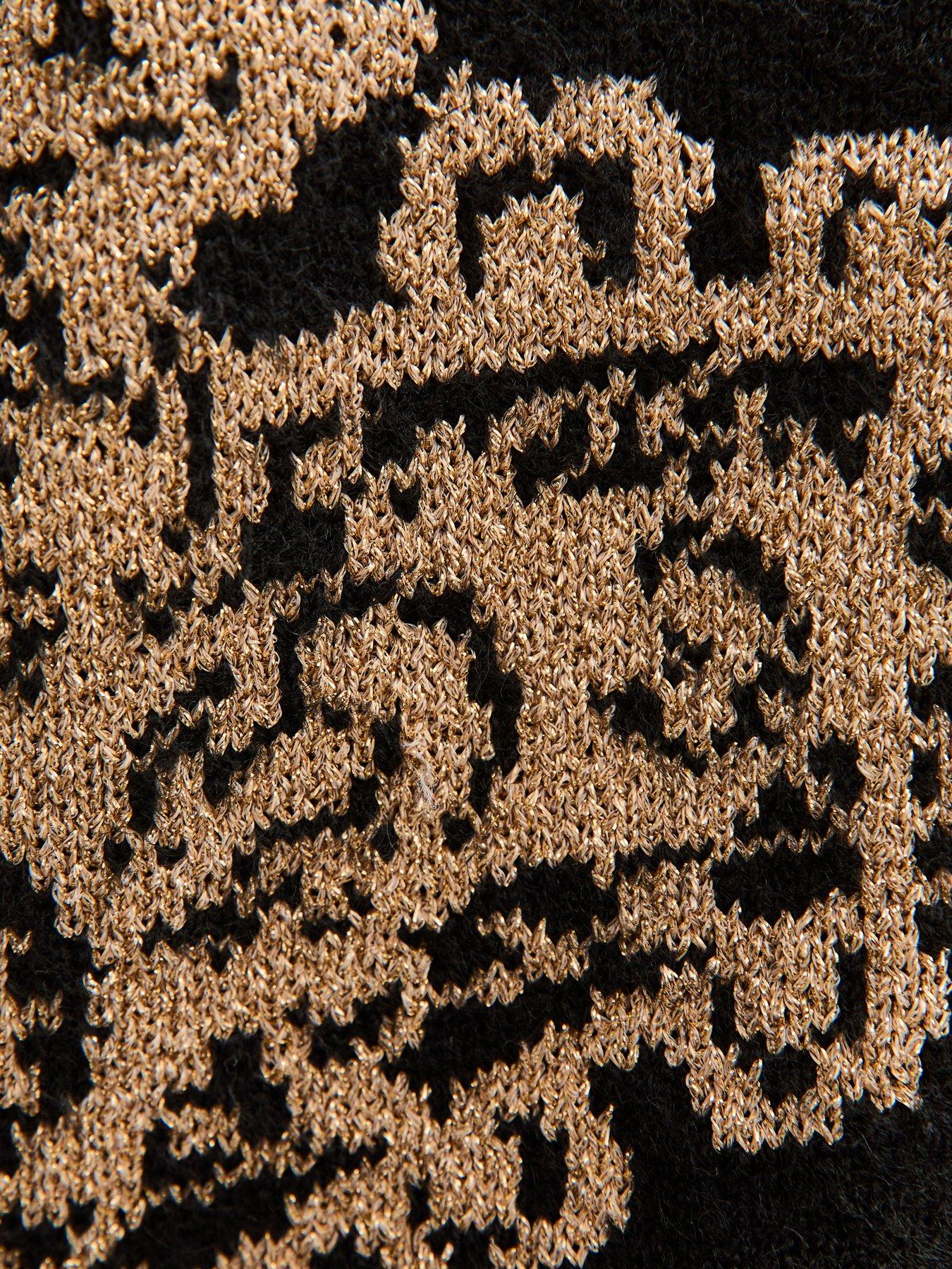 Image 5 of 5 of New Look Black Paisley Jacquard Cardigan