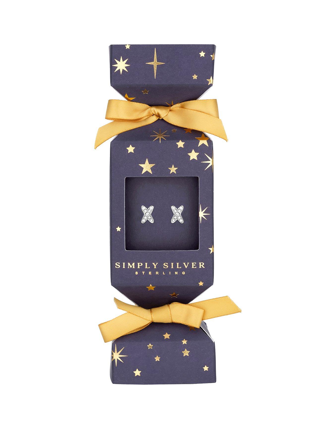 Simply Silver Cubic Zirconia Kiss Gift Cracker